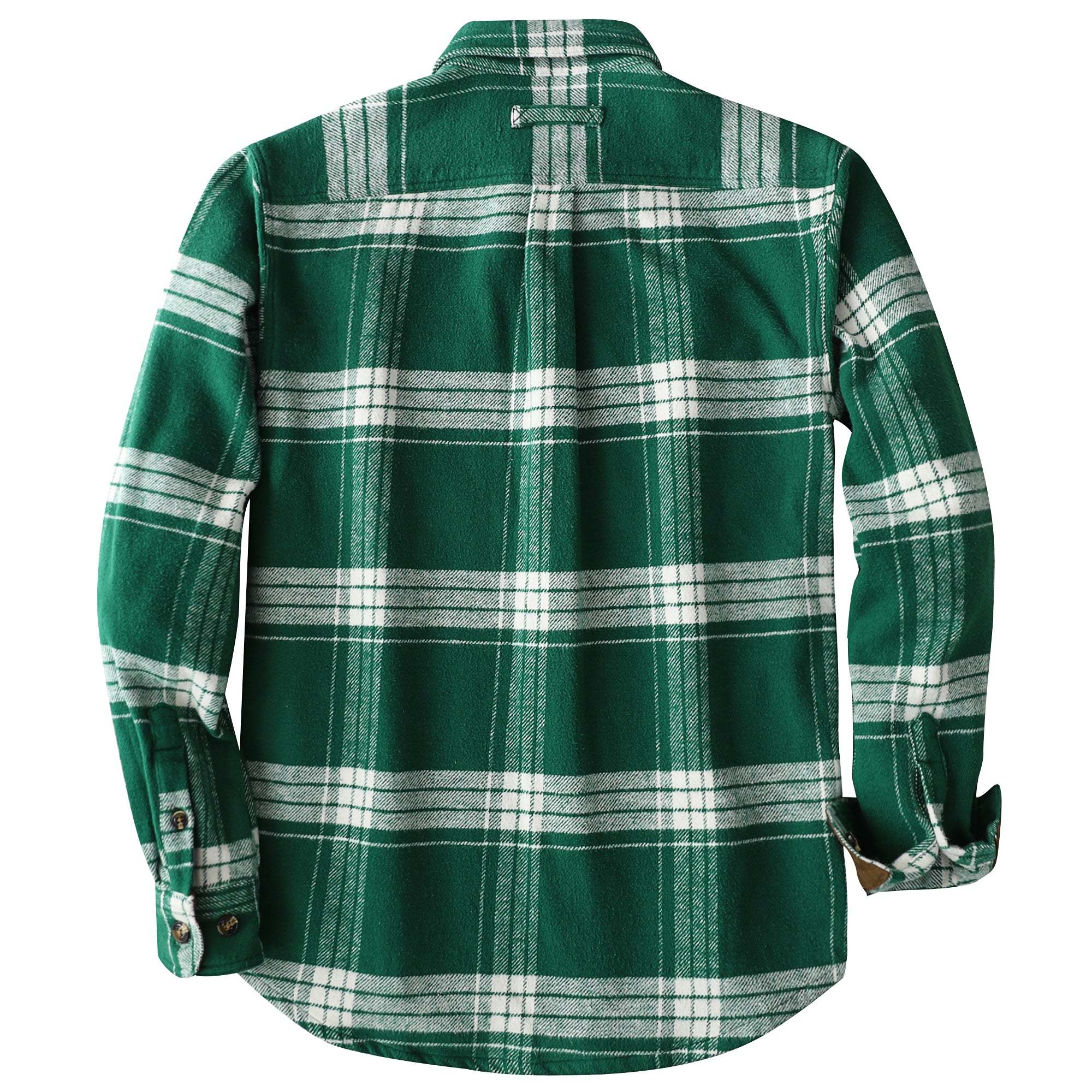 Dubinik? 10.8oz Ultra Heavyweight Mens Flannel Shirts Long Sleeve Casual Button Down Pocket Soft Warm Cotton Shirt#84008