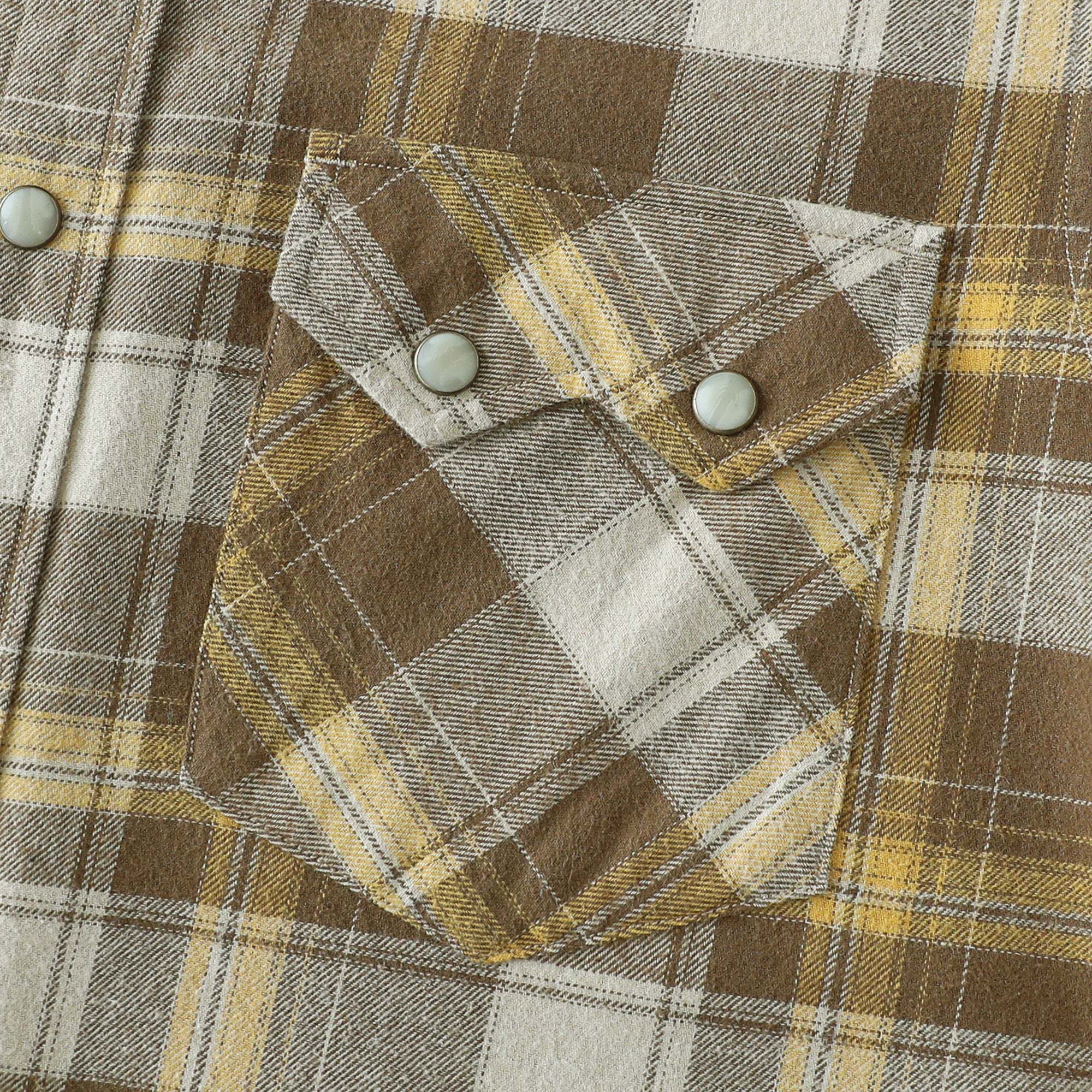 Dubinik? 6.3oz Flannel Shirt for Men Long Sleeve Casual Cozy Snap Button Western Plaid Shirts Soft Pure Cotton#37003