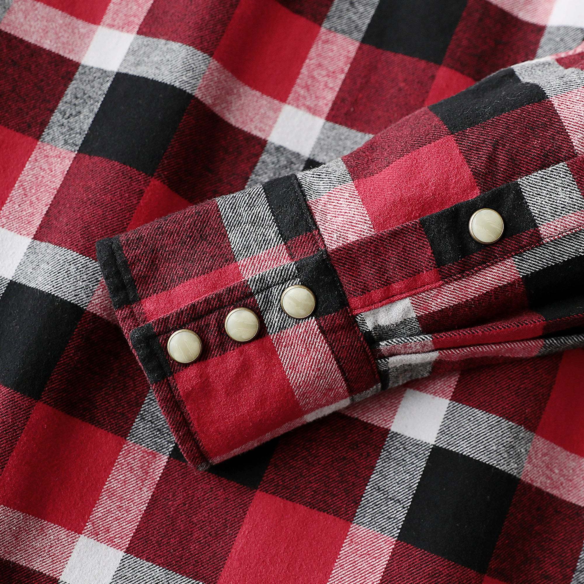Dubinik? 6.3oz Flannel Shirt for Men Long Sleeve Casual Cozy Snap Button Western Plaid Shirts Soft Pure Cotton#37001