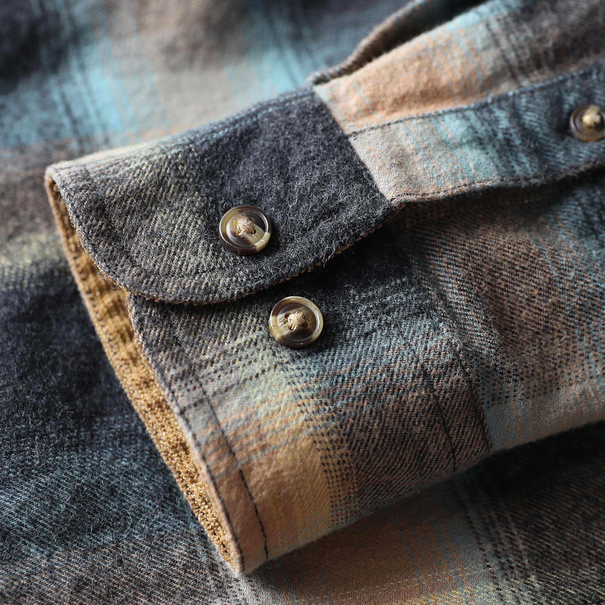 Dubinik? 6oz Mens Flannel Shirt Long Sleeve Button Down Plaid All Cotton Soft Brushed Flannel Shirt For Men Utility Casual Shirt #0030003 Tall size in stock now!