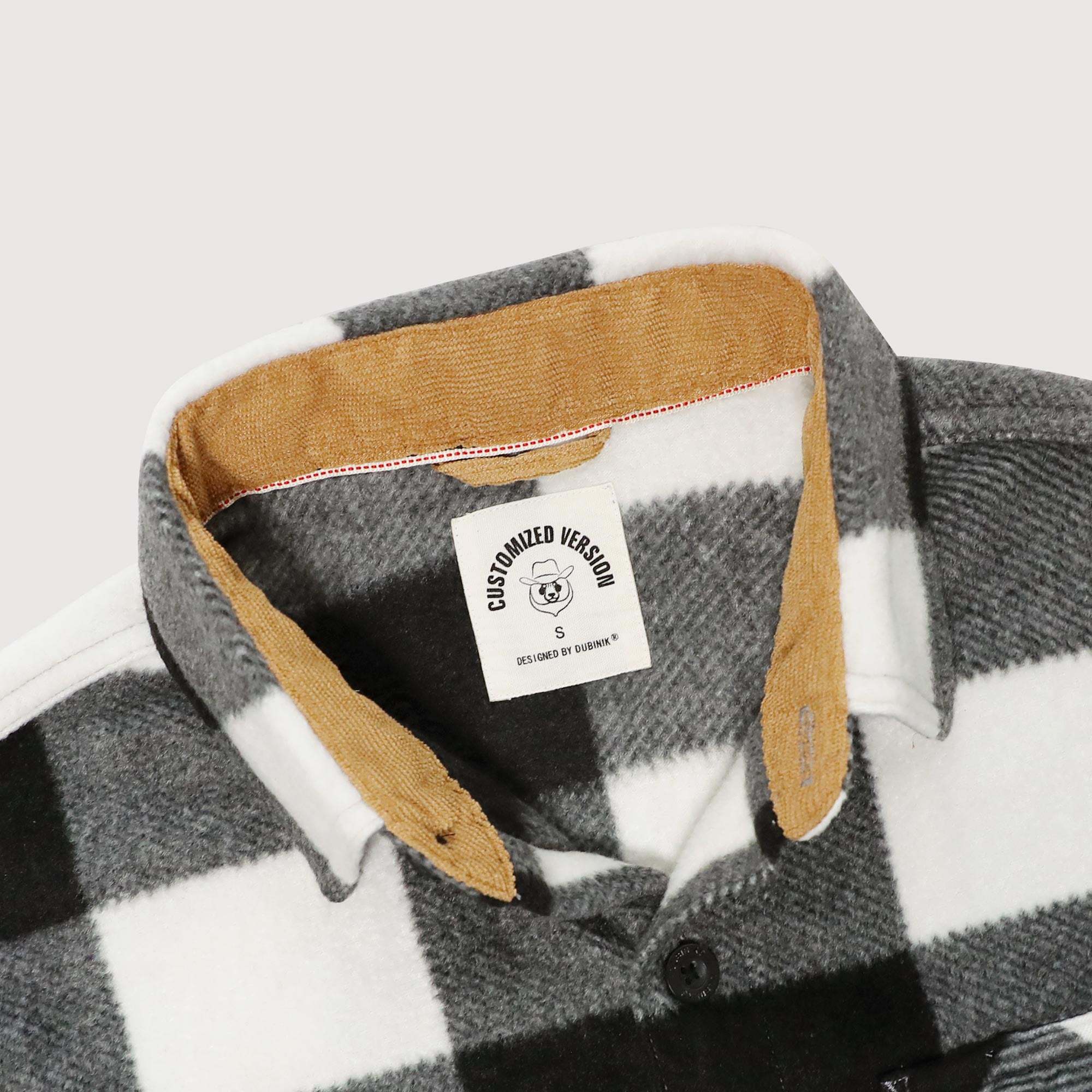 Mens Long Sleeve Fleece Shirt Casual Button Down Light-in-weight Shirt #1810
