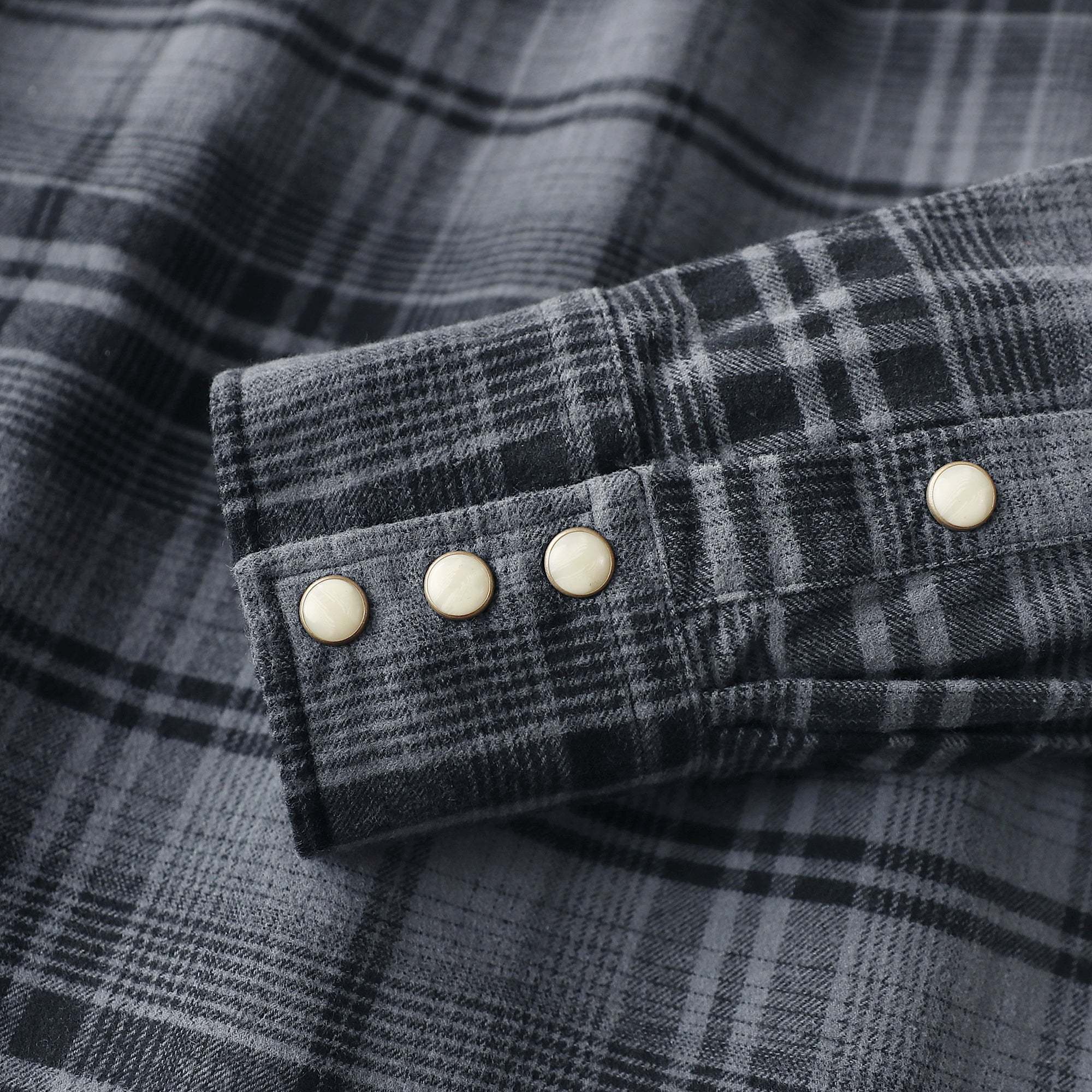 Dubinik? 6.3oz Flannel Shirt for Men Long Sleeve Casual Cozy Snap Button Western Plaid Shirts Soft Pure Cotton#37009
