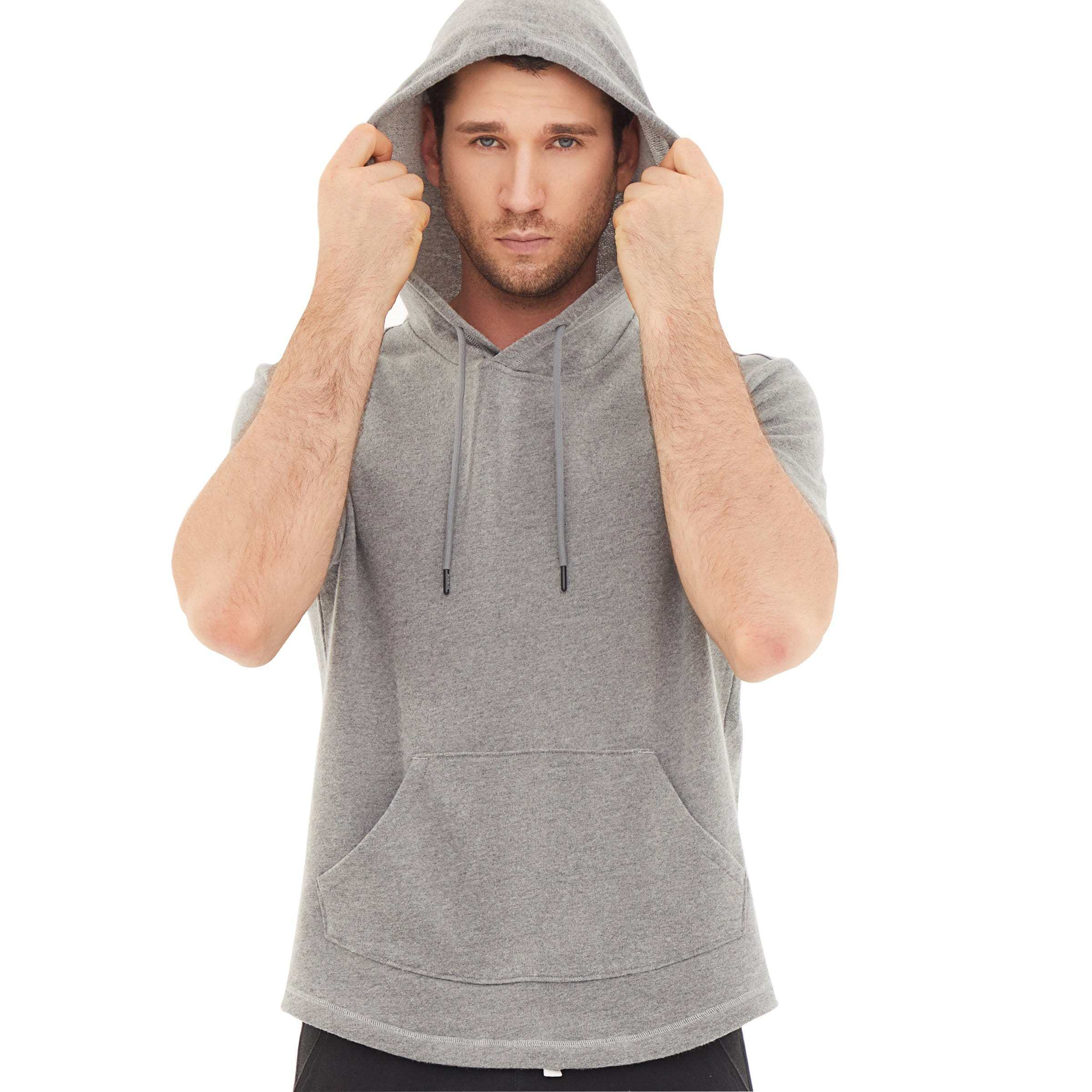 Men's Hoodies short-sleeved hooded sweatshirt #0605
