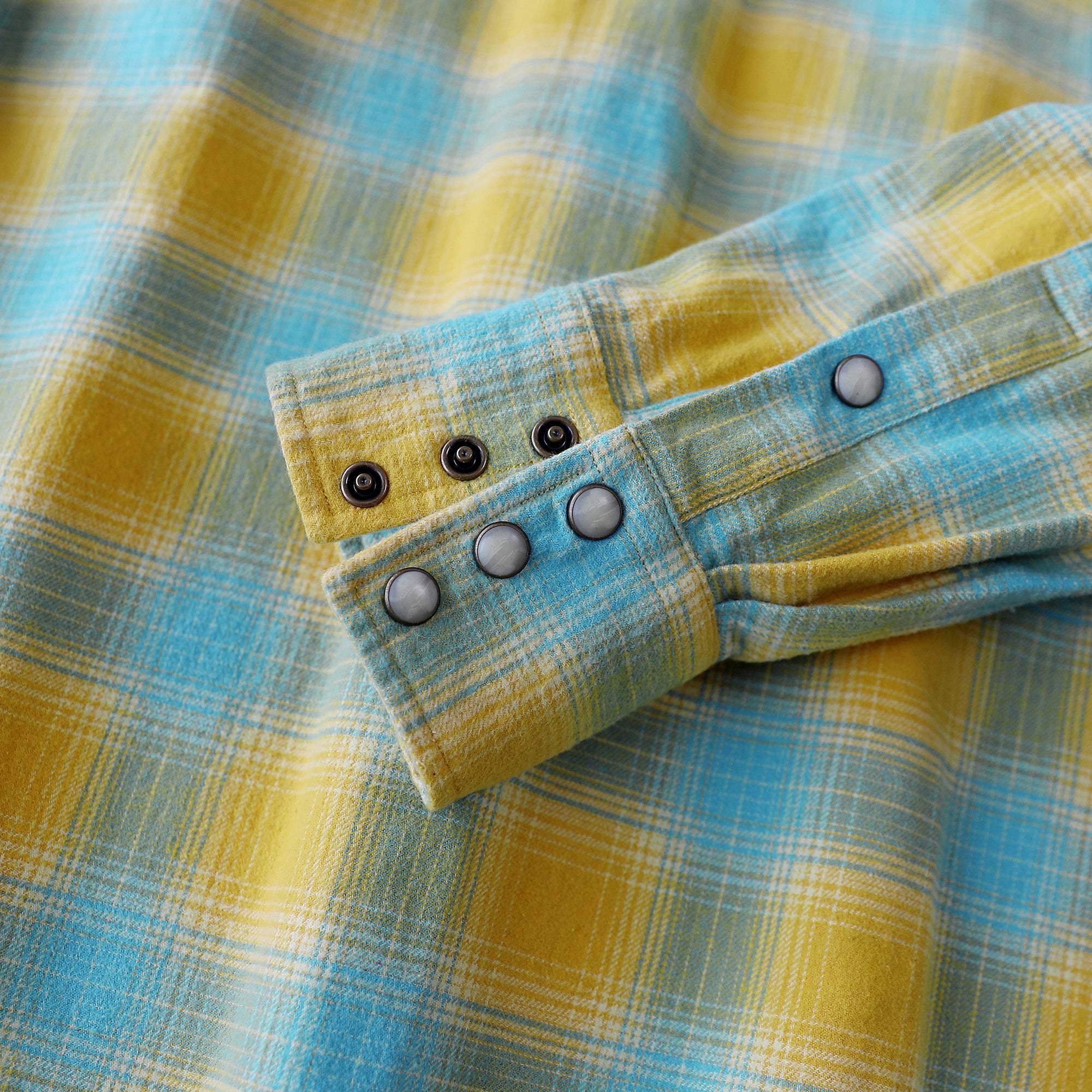 Dubinik? 6.3oz Flannel Shirt for Men Long Sleeve Casual Cozy Snap Button Western Plaid Shirts Soft Pure Cotton#37019