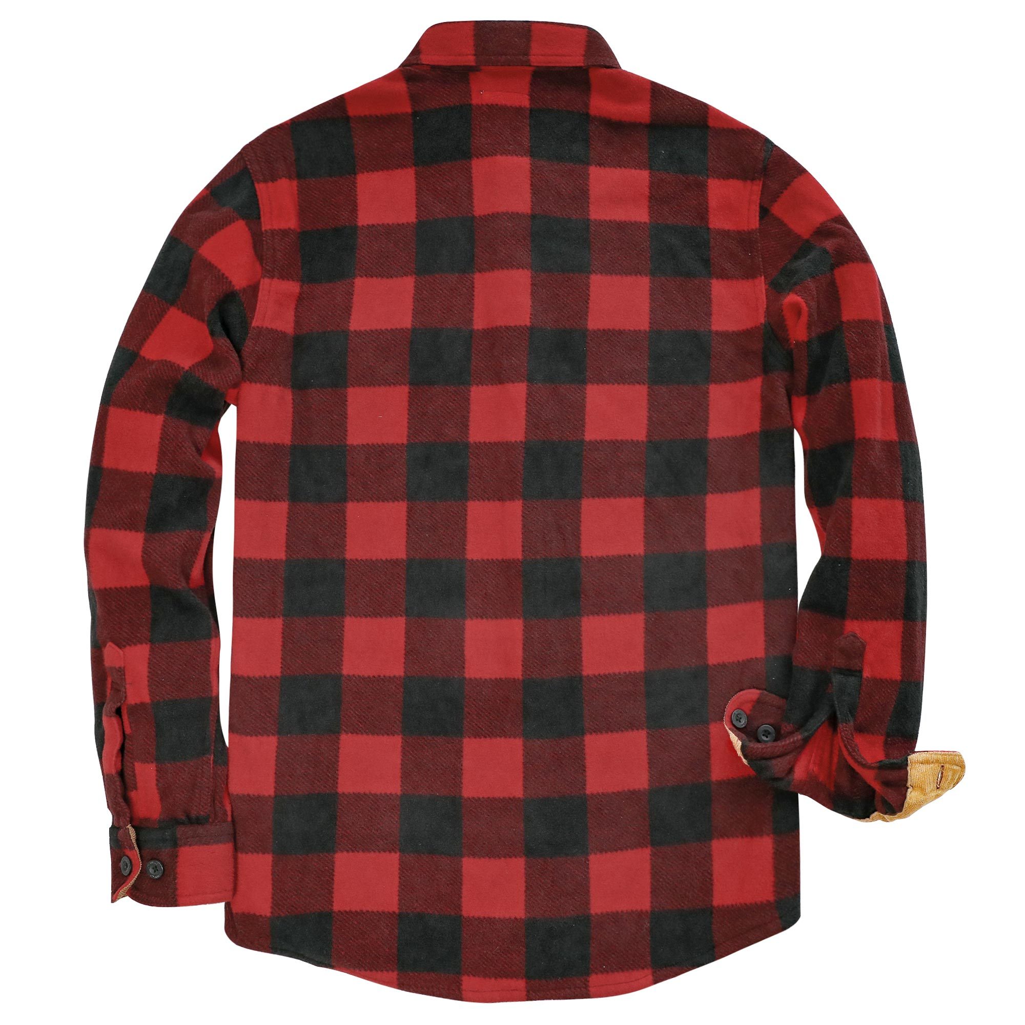 Mens Long Sleeve Fleece Shirt Casual Button Down Light-in-weight Shirt #1809
