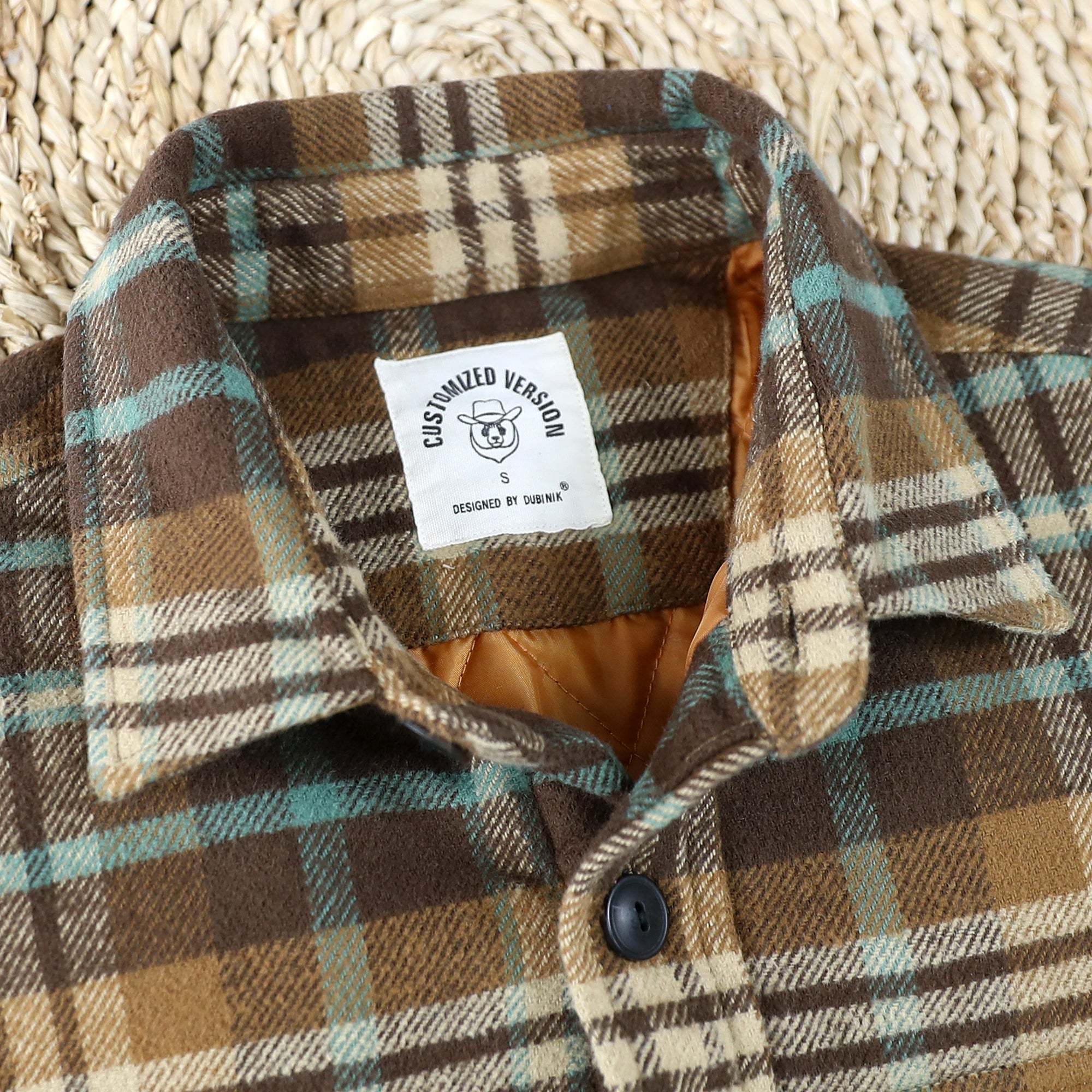 Dubinik? 10.8oz Mens Shacket Flannel Warm Lined Coats Lightweight Jacket Casual Plaid Flannel Shirt For Men Long Sleeve Button Down#0182008