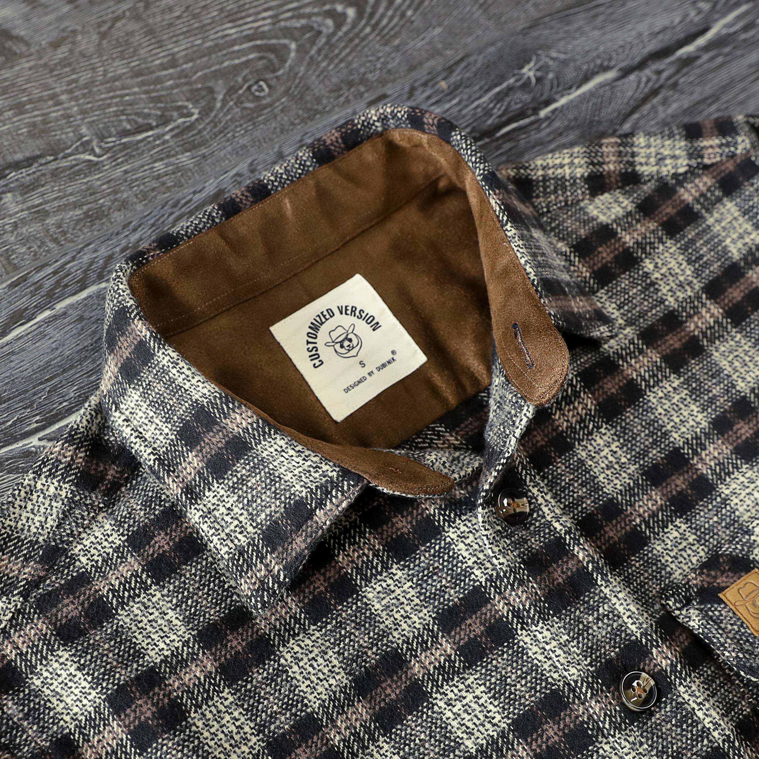 Dubinik? 10.8oz Ultra Heavyweight Flannel Shirt for Men Long Sleeve Casual Button Down Soft Pure Cotton Plaid Warm Suede Cuffs#0082015
