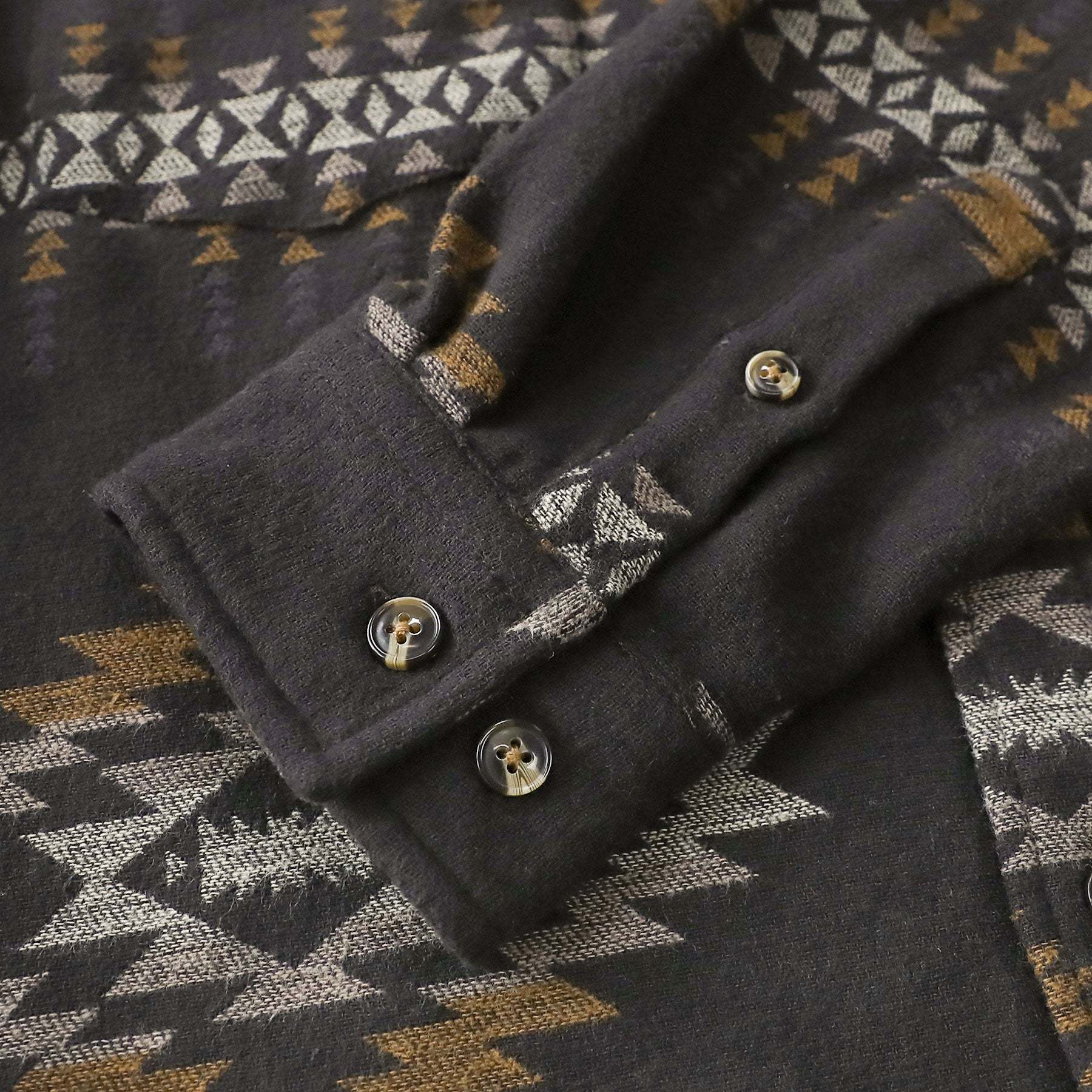 Dubinik? 8.1oz Ultra Heavyweight Mens Aztec Flannel Shirt Long Sleeve Button Down All Cotton Soft Brushed Cowboy Utility Casual Shirt Jacket#30028