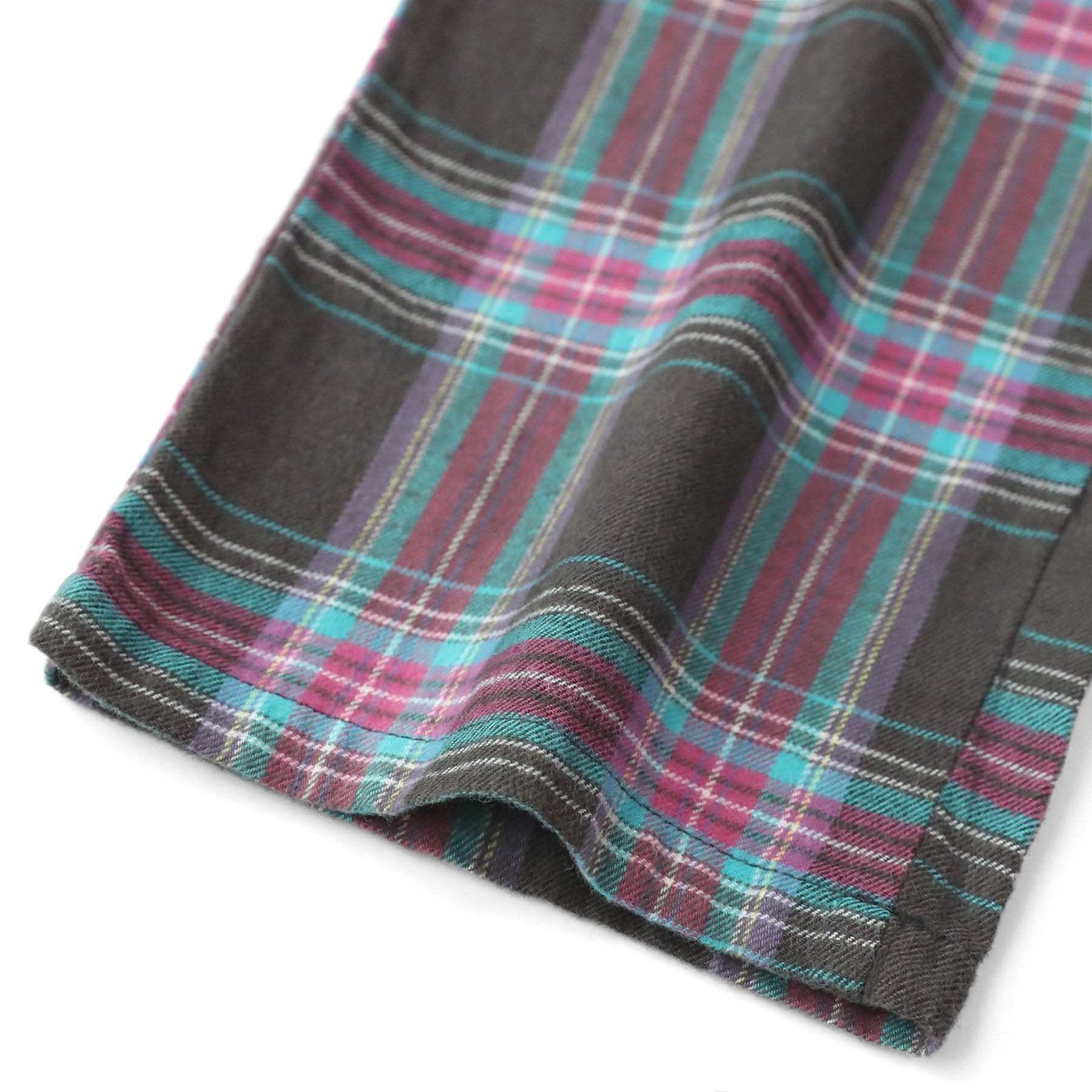 Cotton Flannel Pajama Plaid Sleep & Lounge Pants, PJ Bottoms With Pockets And Button Fly #3004