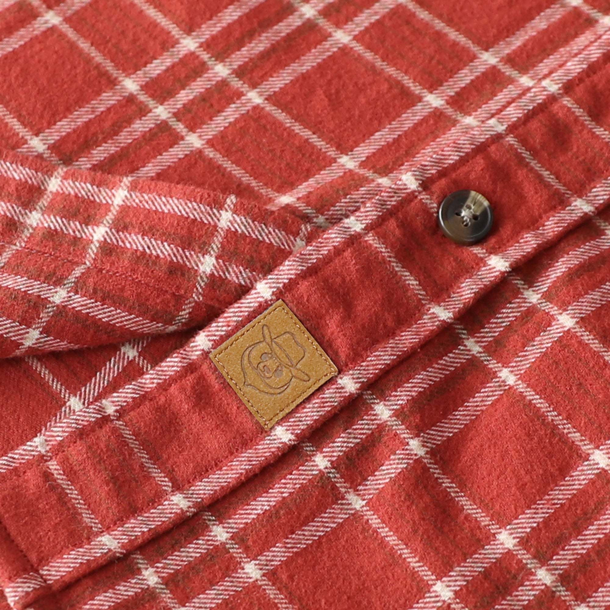 Dubinik? 6oz Mens Flannel Shirt Long Sleeve Button Down Plaid All Cotton Soft Brushed Flannel Shirt For Men Utility Casual Shirt #0030004