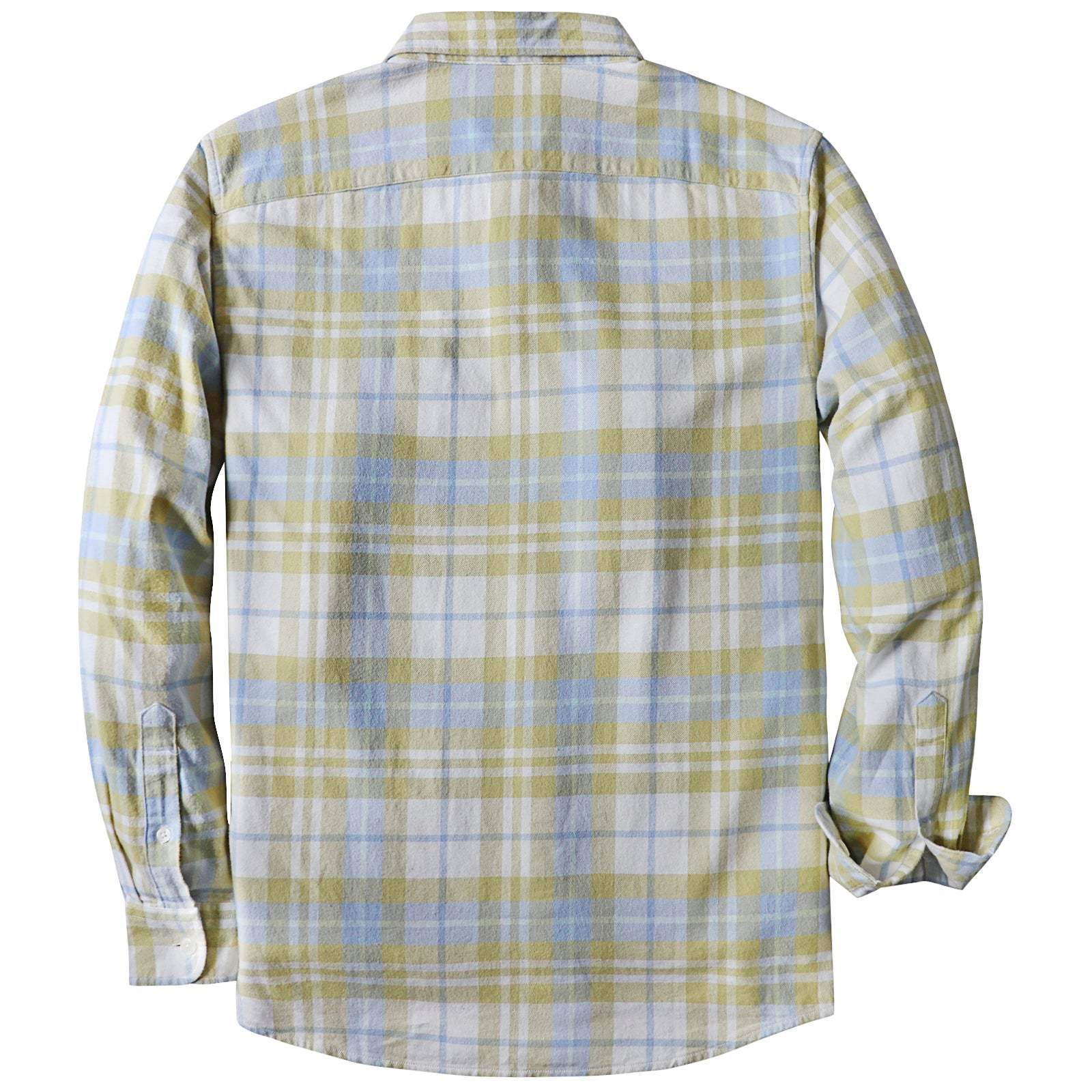 Dubinik? 6oz Mens Flannel Shirts Long Sleeve Button Down Casual Work Plaid Shirt Men All Cotton Soft with Pocket Regular Fit#03-055