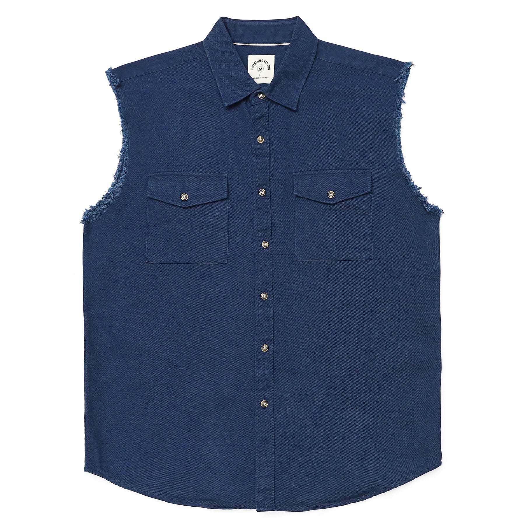 Men's sleeveless denim undershirt #1201