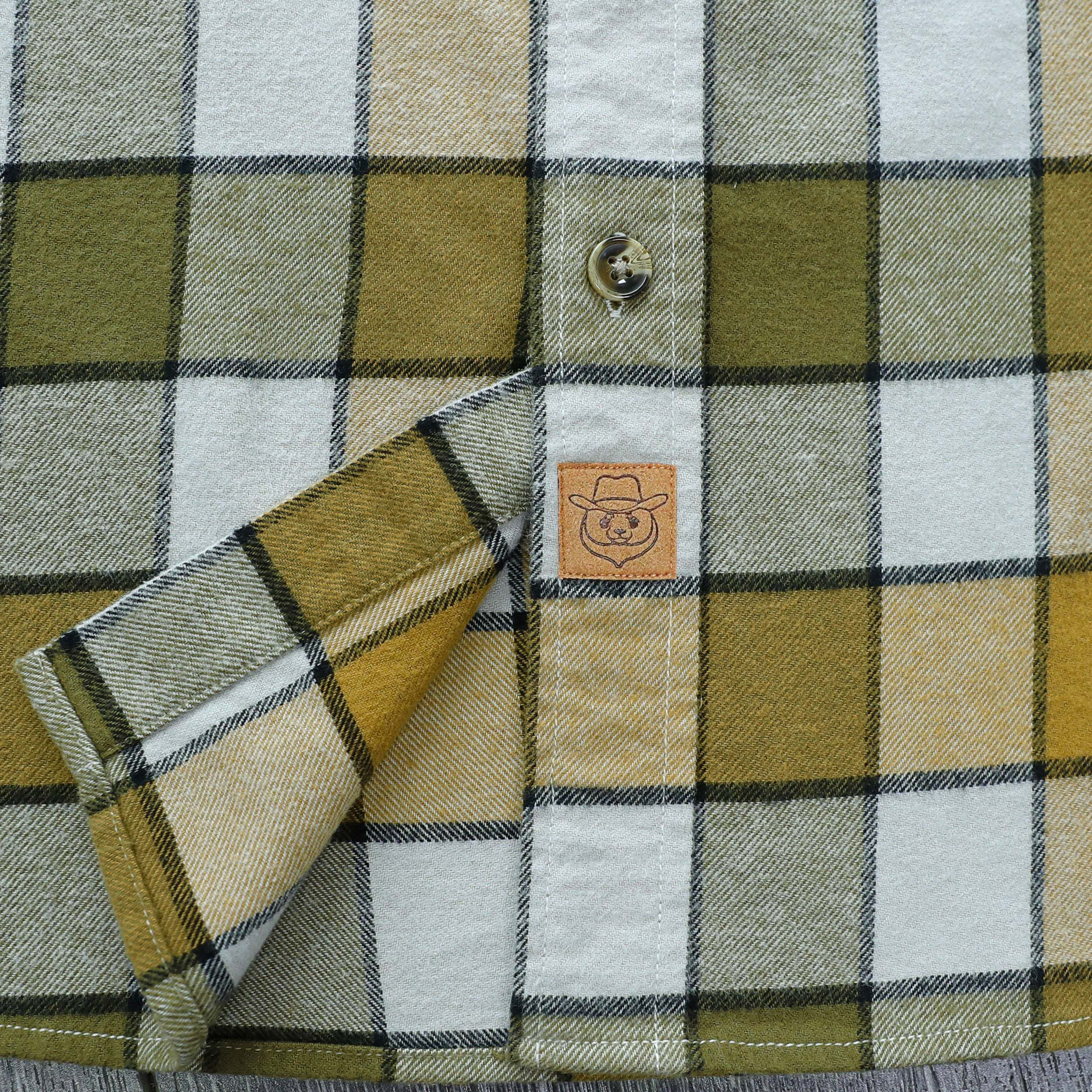 Dubinik? 6oz Mens Flannel Shirt Long Sleeve Button Down Plaid All Cotton Soft Brushed Flannel Shirt For Men Utility Casual Shirt #0030001