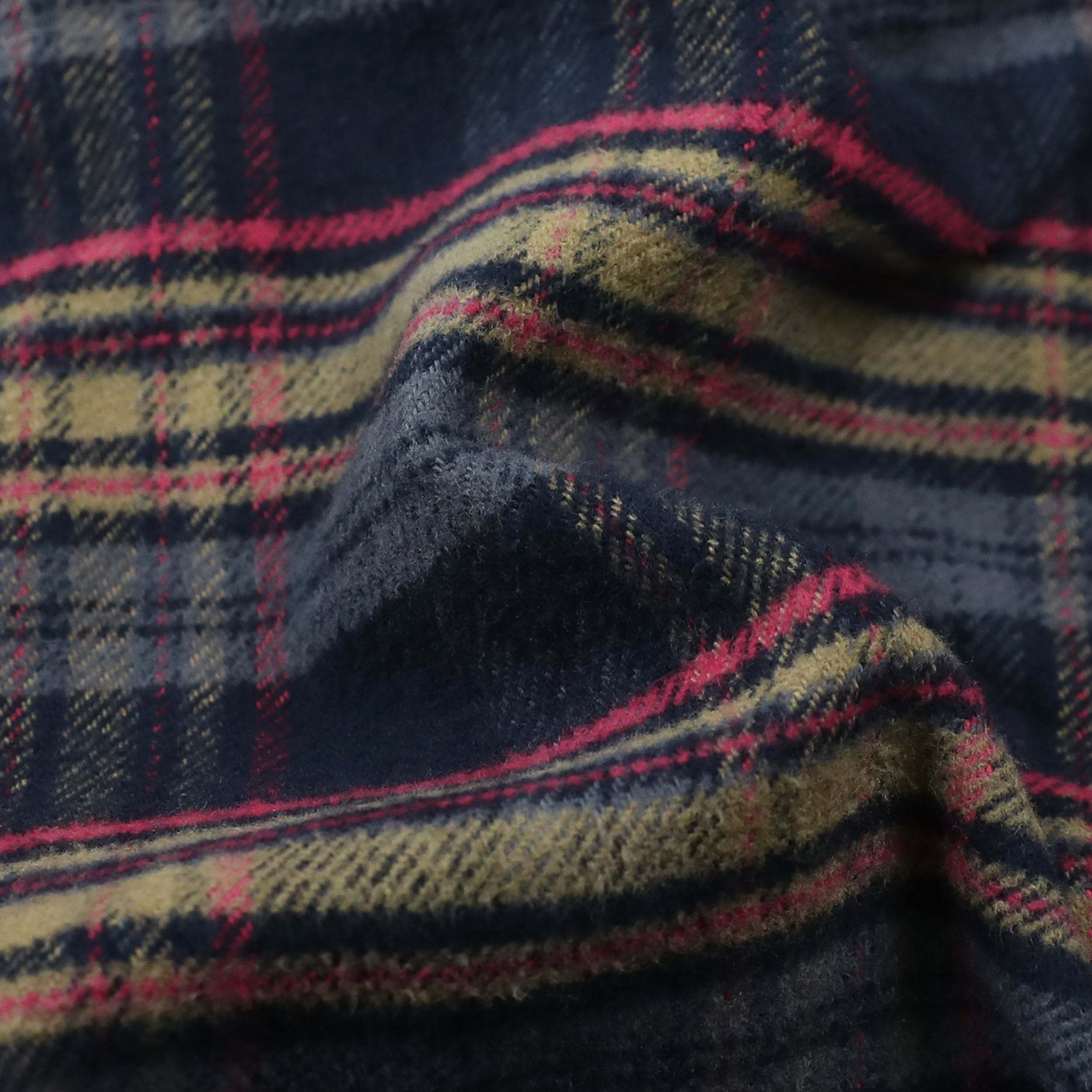 Dubinik? 10.8oz Ultra Heavyweight Flannel Shirt for Men Long Sleeve Casual Button Down Soft Pure Cotton Plaid Warm Suede Cuffs#0082001