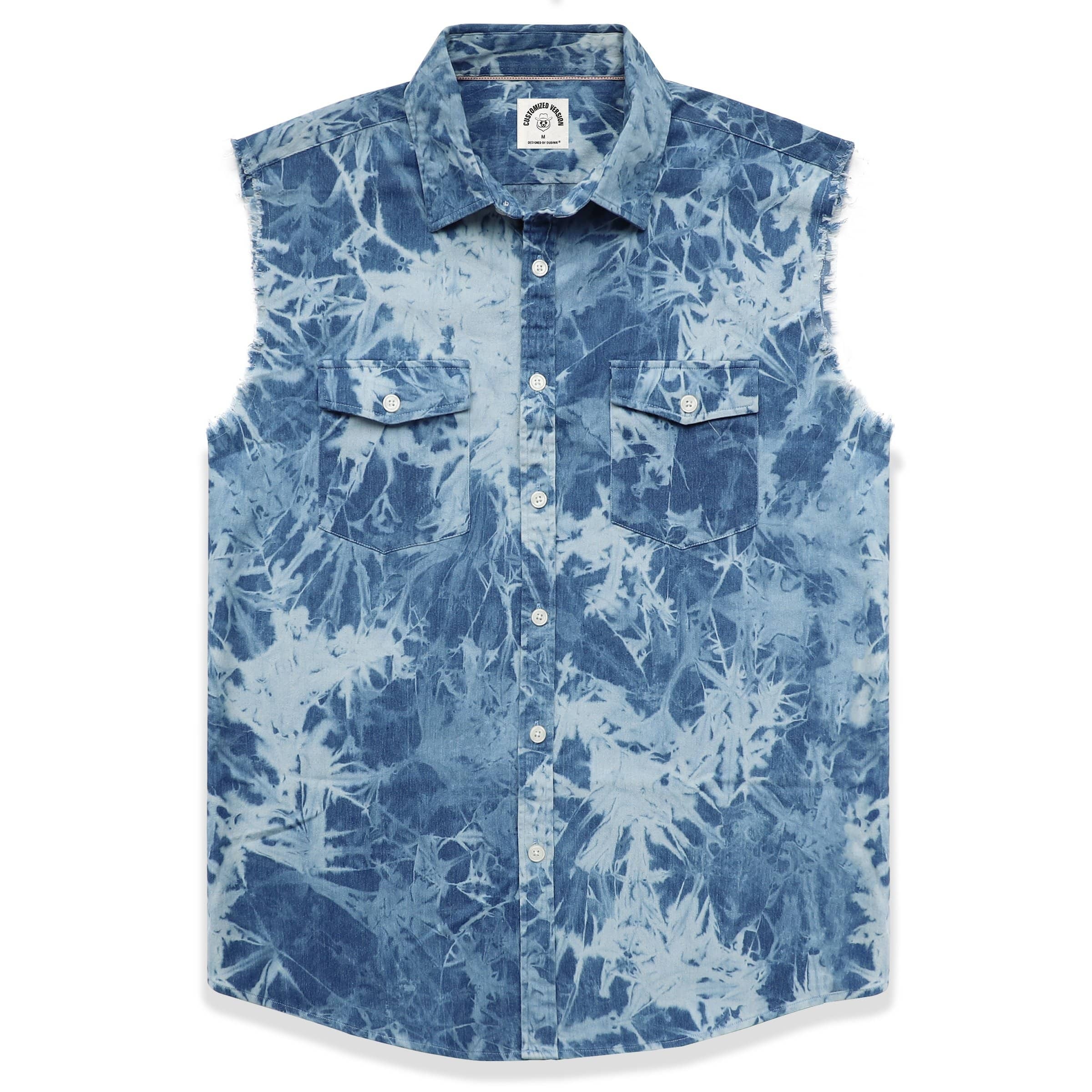 Men's sleeveless denim undershirt #1205