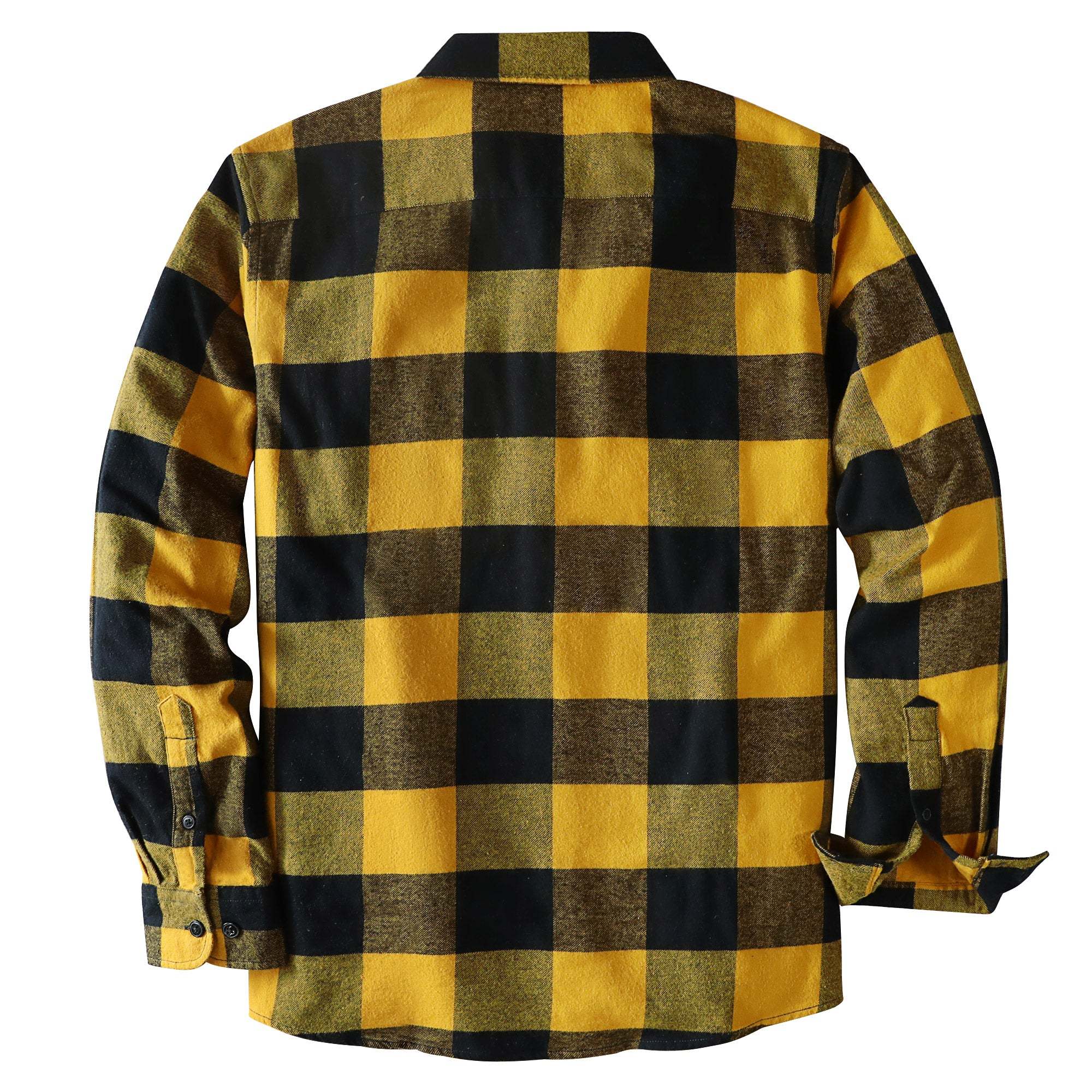 6oz Men's Plaid Flannel Long Sleeve Shirts #0360