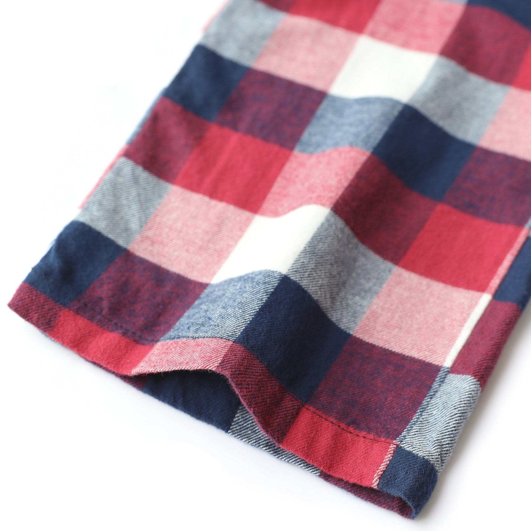 Cotton Flannel Pajama Plaid Sleep & Lounge Pants, PJ Bottoms With Pockets And Button Fly #3012