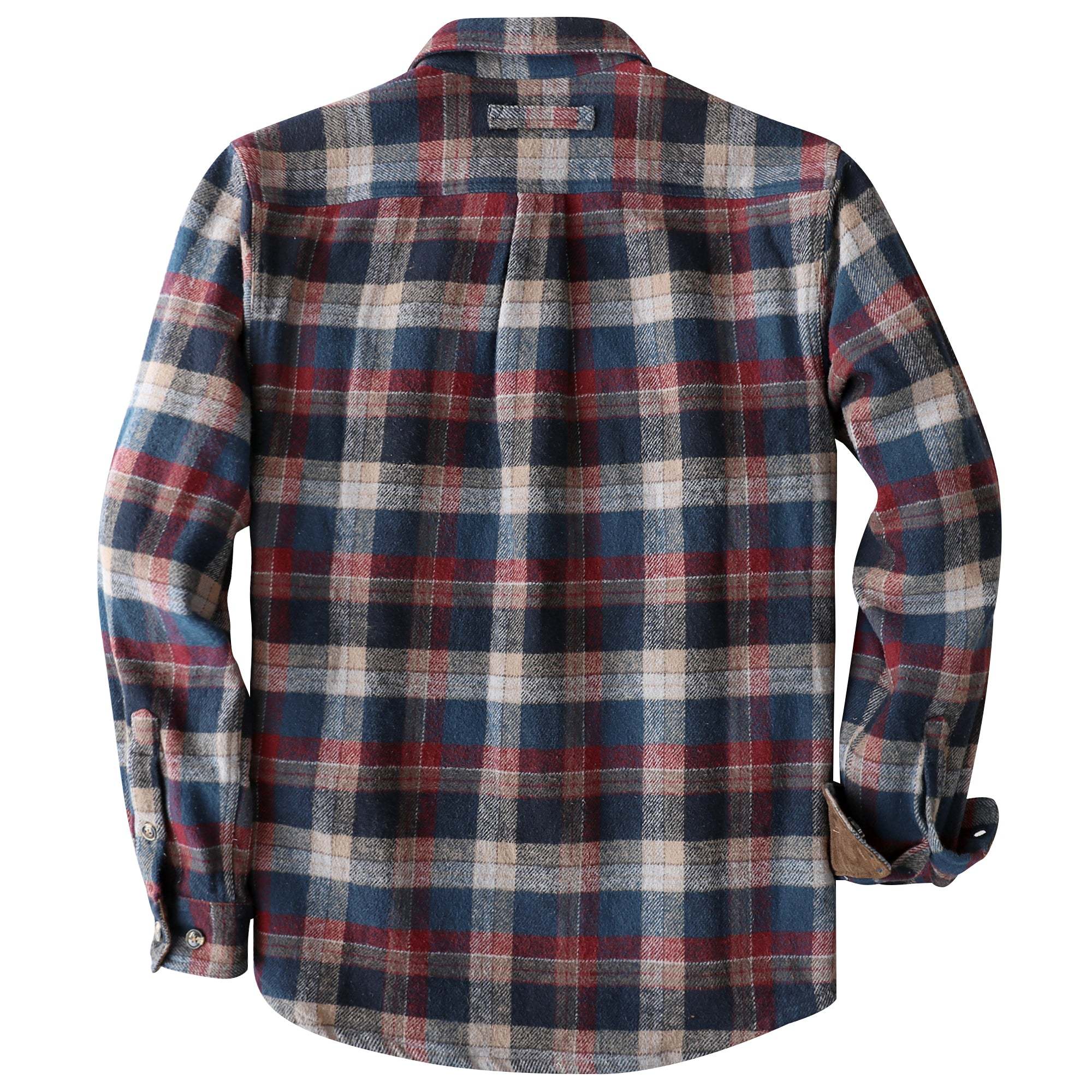 Dubinik? 10.8oz Ultra Heavyweight Mens Flannel Shirts Long Sleeve Casual Button Down Pocket Soft Warm Cotton Shirt#84011