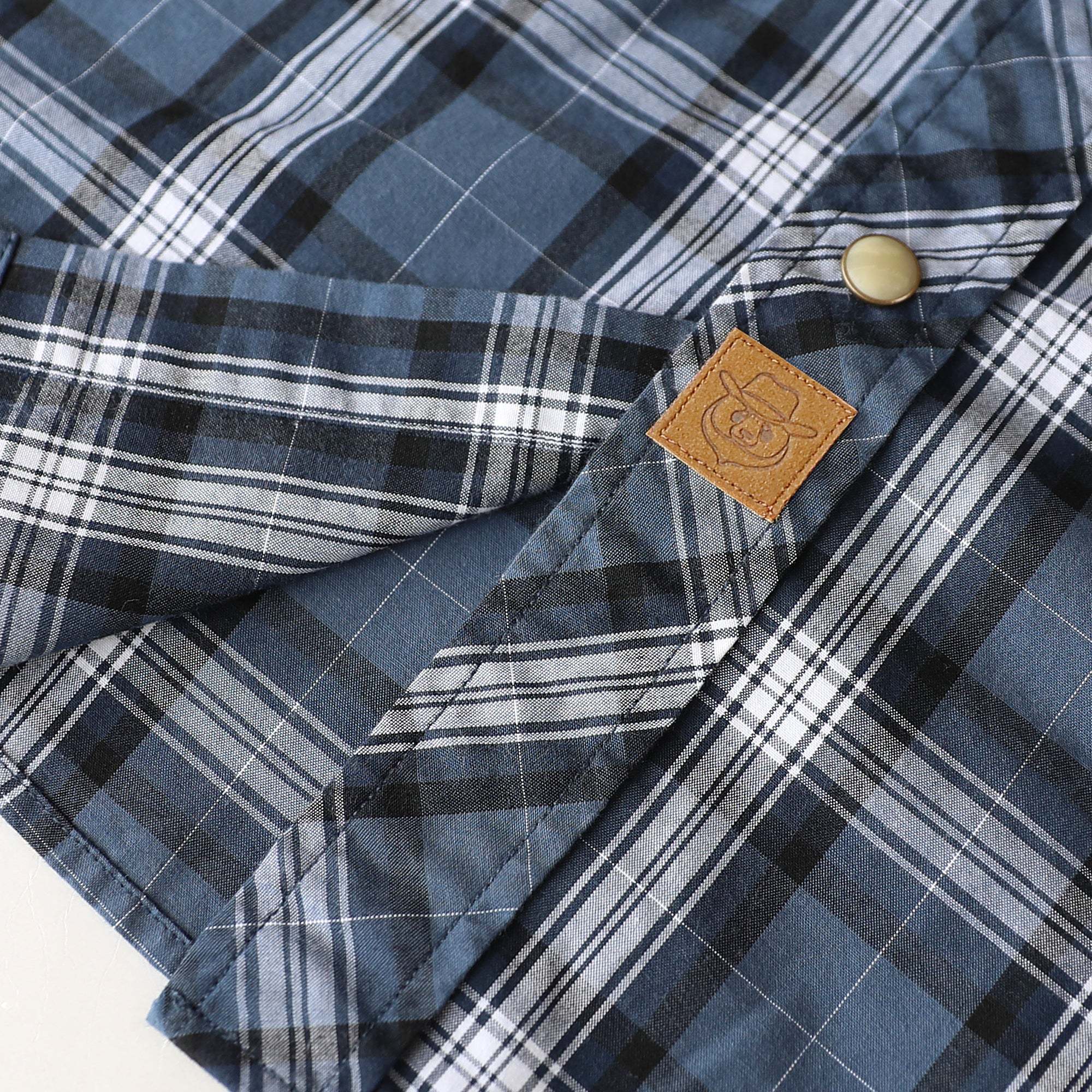 Dubinik? 4.1oz Pearl Snap Shirts For Men Long Sleeve Lightweight Casual Sawtooth Pocket Western Plaid Cowboy Cotton Vintage Work Shirt#48015