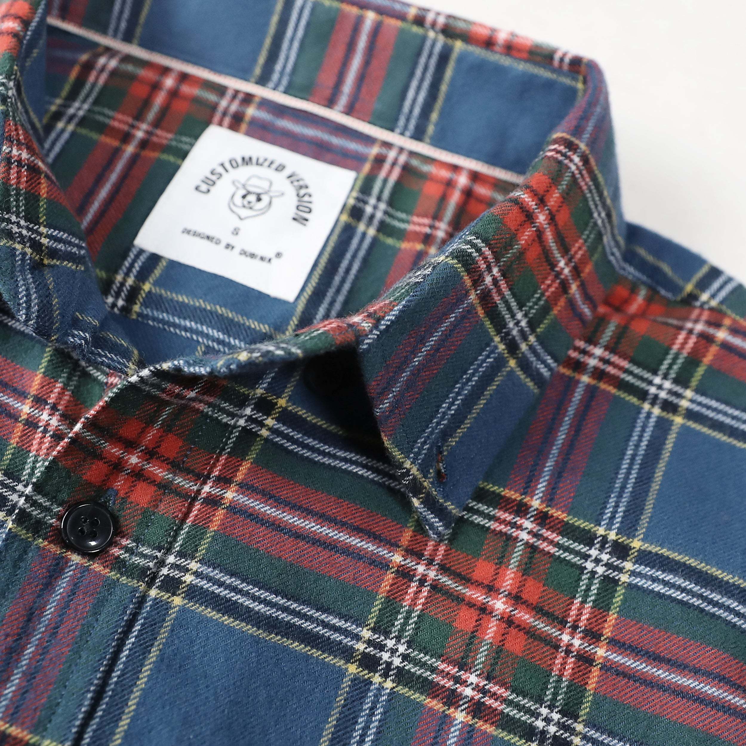 Dubinik? 6oz Mens Flannel Shirts Long Sleeve Flannel Shirt for Men Plaid Pockets Soft Casual 100% Cotton Button Down Regular Fit#0333