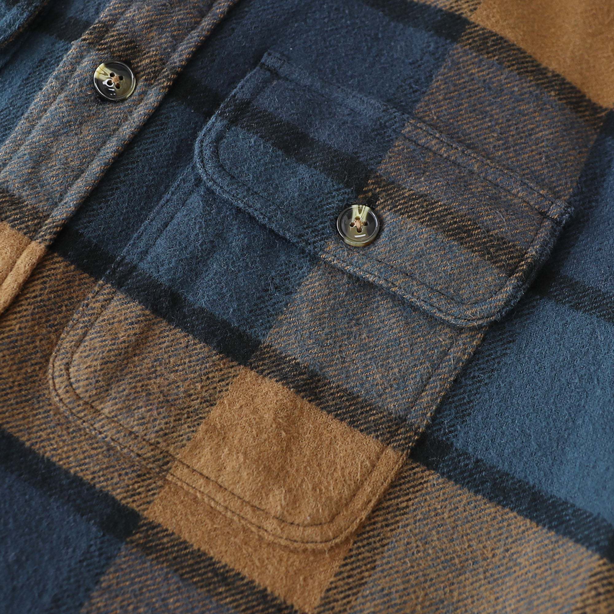 Dubinik? 10.8oz Ultra Heavyweight Mens Flannel Shirts Long Sleeve Casual Button Down Pocket Soft Warm Cotton Shirt#84003