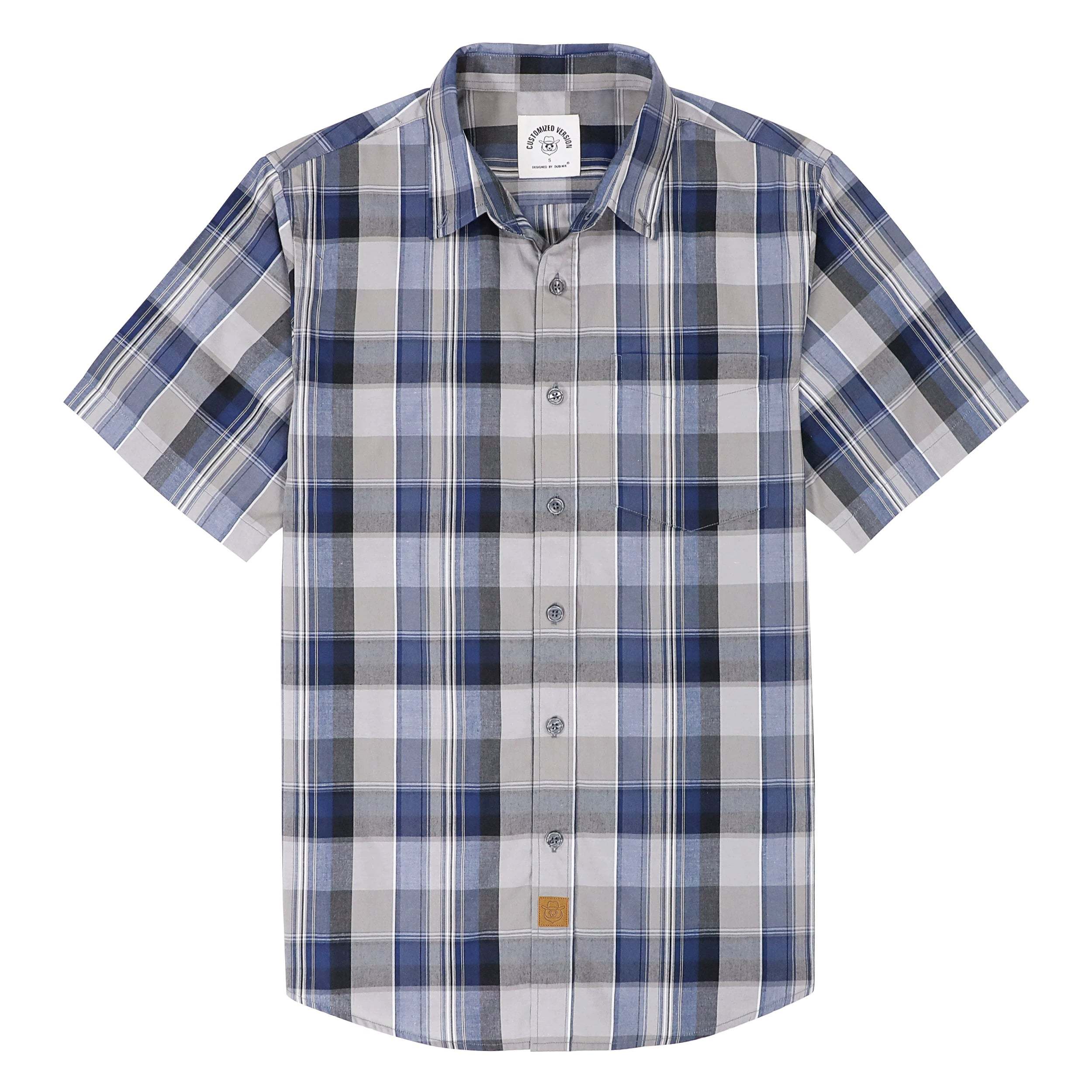 Dubinik? Mens Short Sleeve Button Down Shirts Summer Vintage Short Sleeve Button Down Men Lightweight Men's Casual Shirts#51015