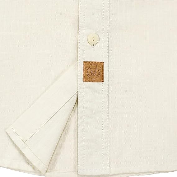 Dubinik? 5.5oz Beige Chambray Long Sleeve Button-Front Closure Pocket Cotton Workshirt#58007