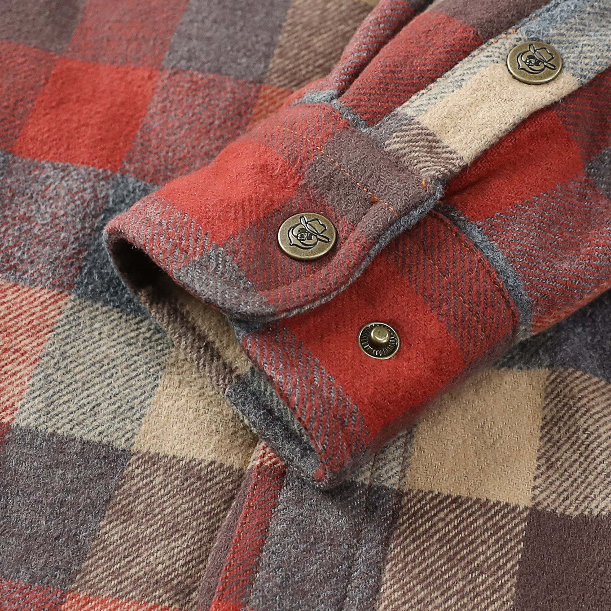 Dubinik? 10.8oz Men’s Overshirt Shacket – Cozy Warm-Lined Plaid Flannel, Lightweight Casual Button-Down Long Sleeve Jacket #0181011