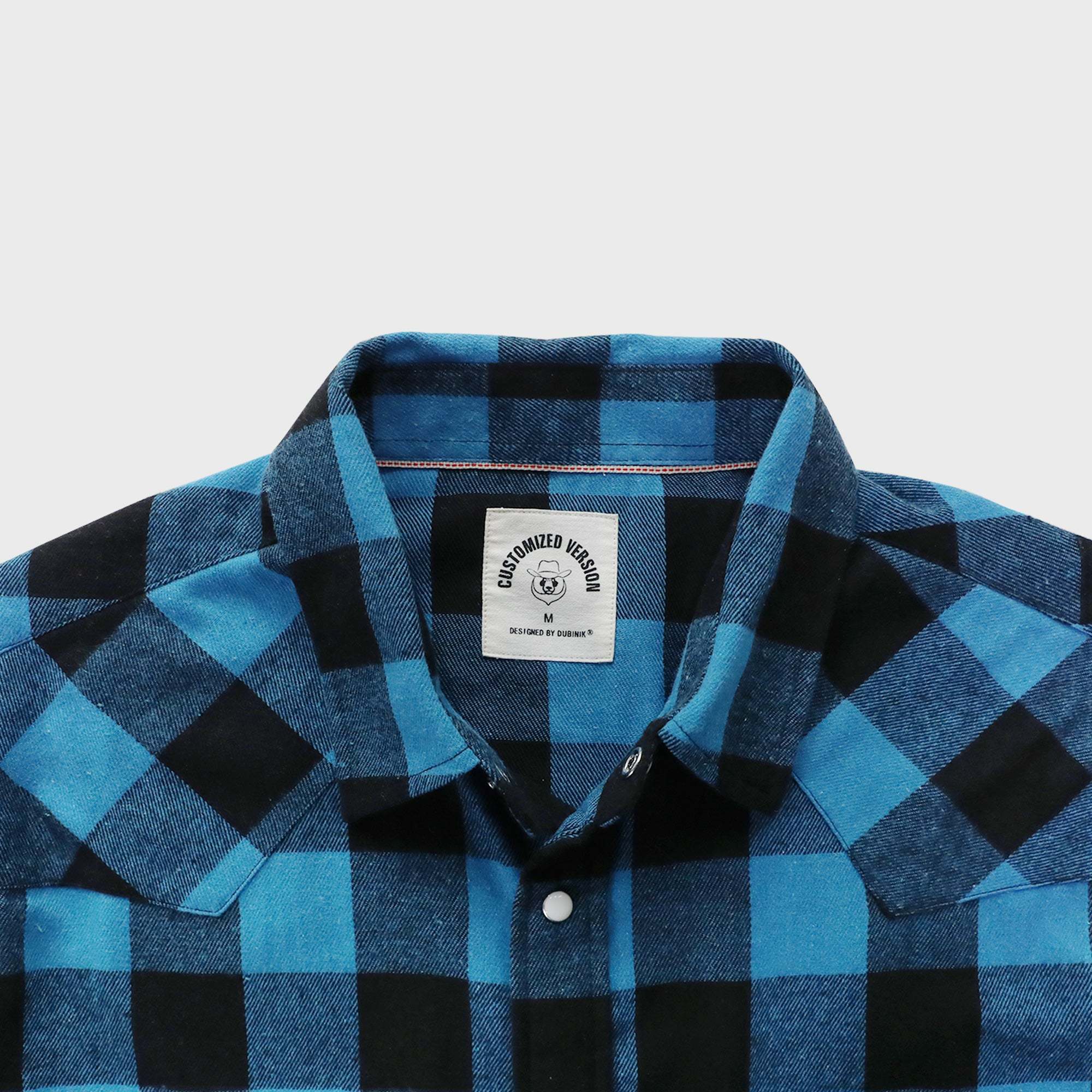 6oz Mens Flannel Long Sleeve Pearl Snap Buttons Western Cowboy Vintage Casual Shirts #2803