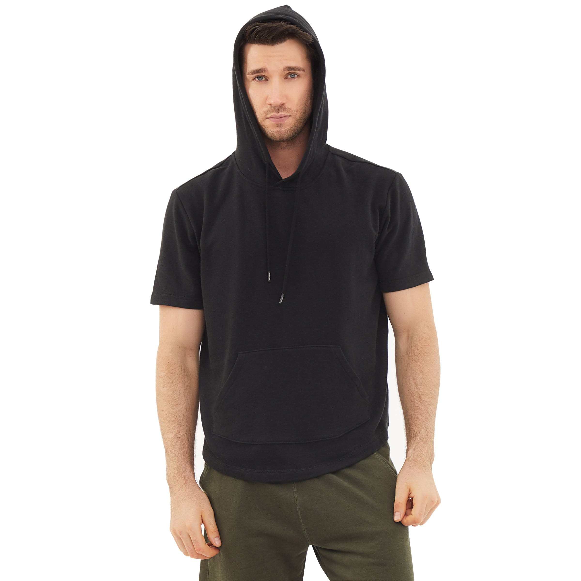 Men's Hoodies short-sleeved hooded sweatshirt #0601