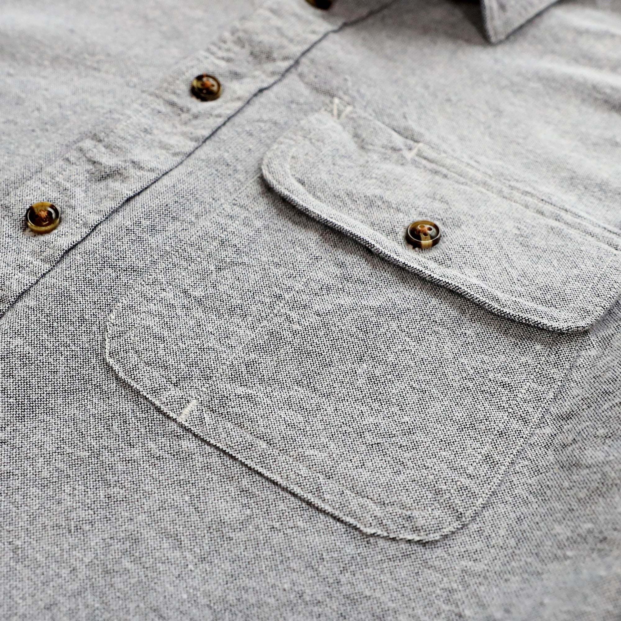 6oz Mens Midweight Light Gray Solid Flannel Shirts Long Sleeve Casual Button Down Brushed 100% Cotton Shirt#1023