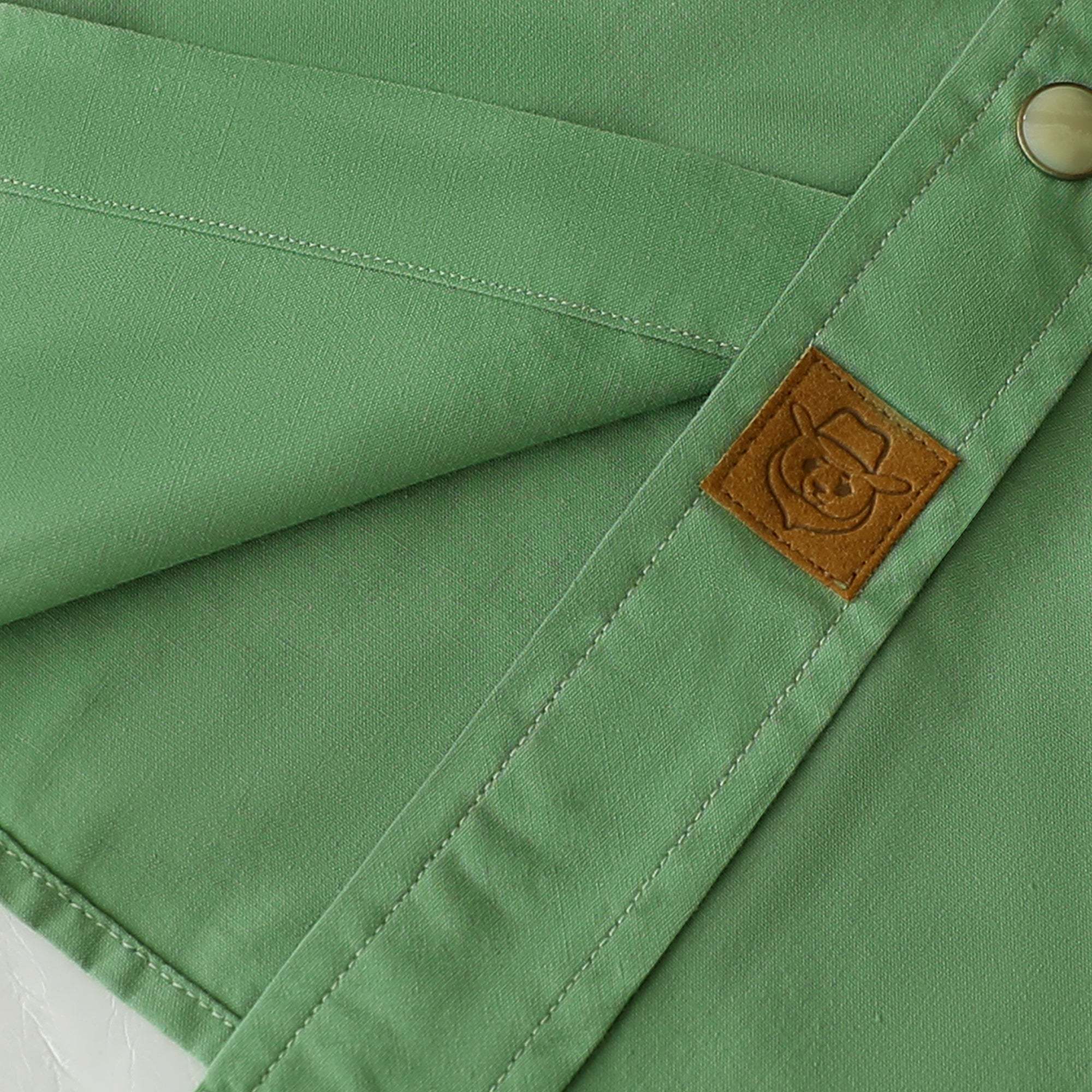 Dubinik? 4.1oz Pearl Snap Solid Light Green Shirts For Men Long Sleeve Lightweight Casual Sawtooth Pocket Western Plaid Cowboy Cotton Vintage Work Shirt#48031