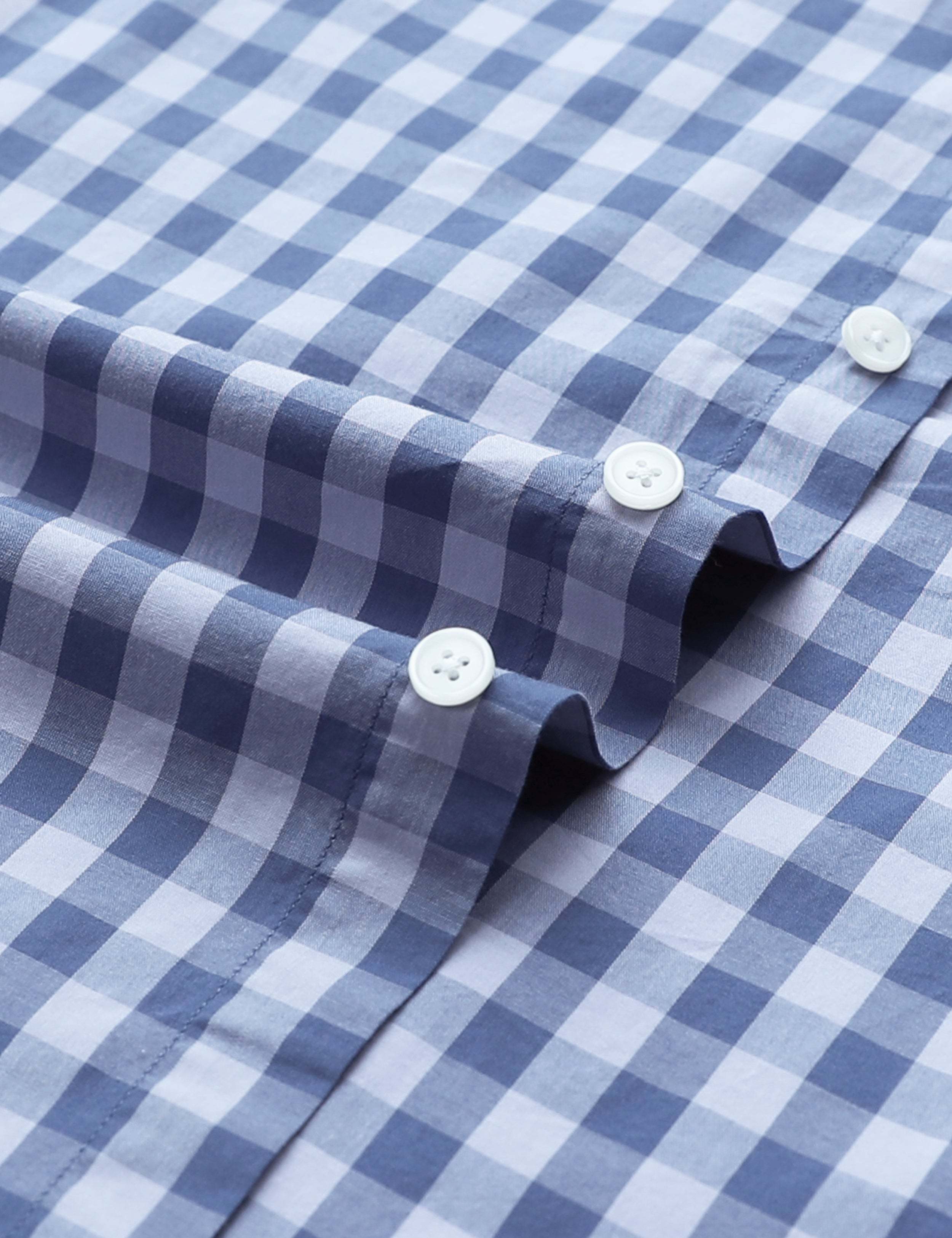 Men's casual short-sleeved cotton shirt #0007