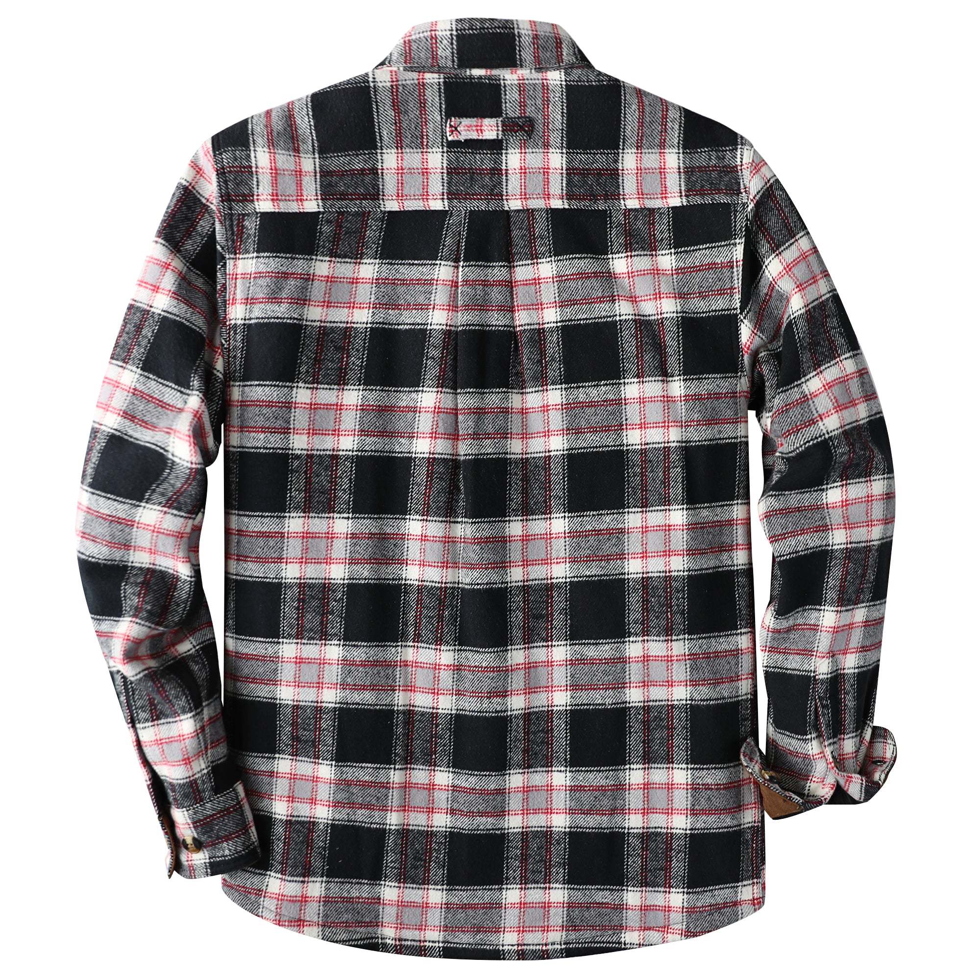 Dubinik? 10.8oz Men's Flannel Shacket Plaid Jacket with Warm Lining Button Up#38404