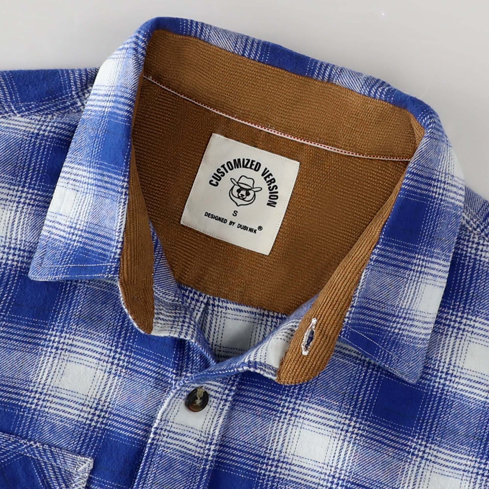 Dubinik? 6oz Mens Flannel Shirt Long Sleeve Button Down Plaid All Cotton Soft Brushed Flannel Shirt For Men Utility Casual Shirt #0030017