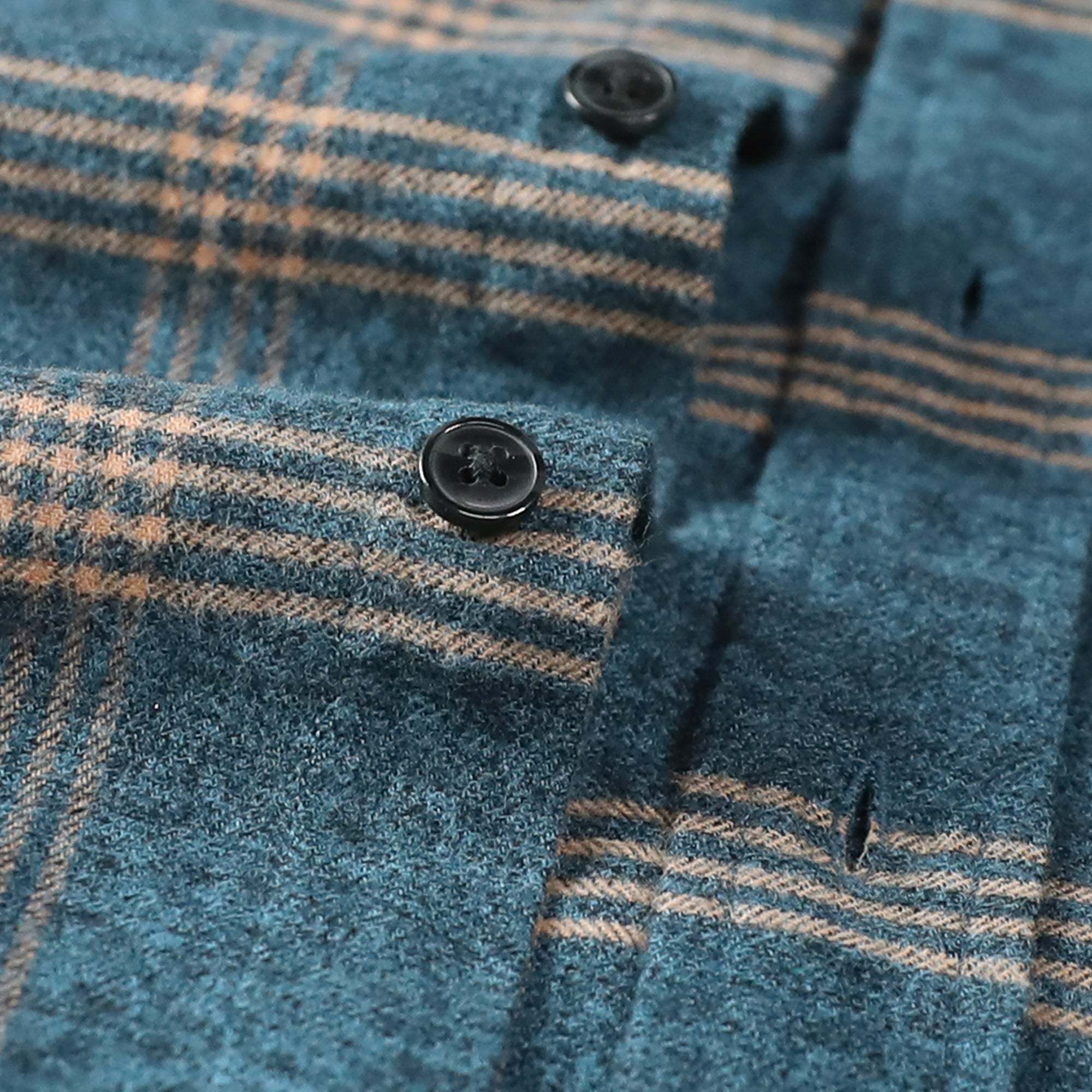 6oz Men's Plaid Flannel Long Sleeve Shirts #0339
