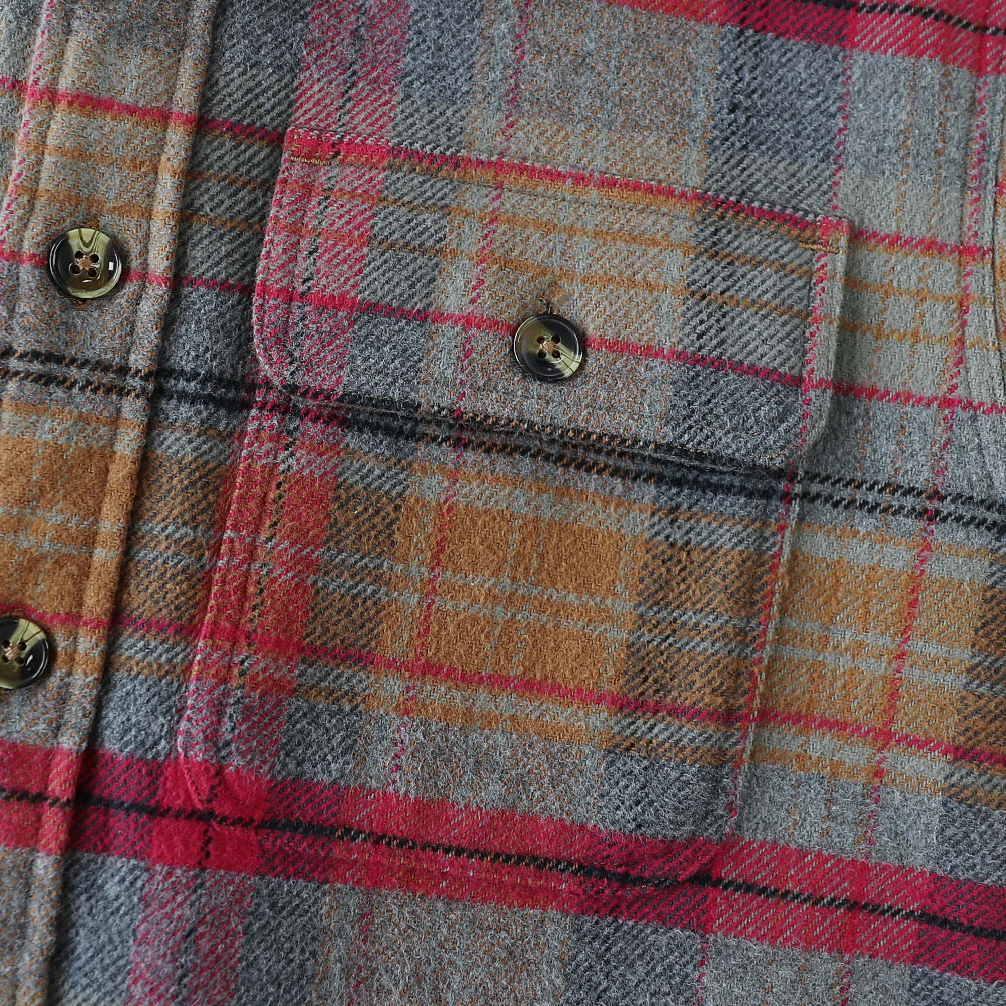 Dubinik? 10.8oz Ultra Heavyweight Mens Flannel Shirts Long Sleeve Casual Button Down Pocket Soft Warm Cotton Shirt#84002