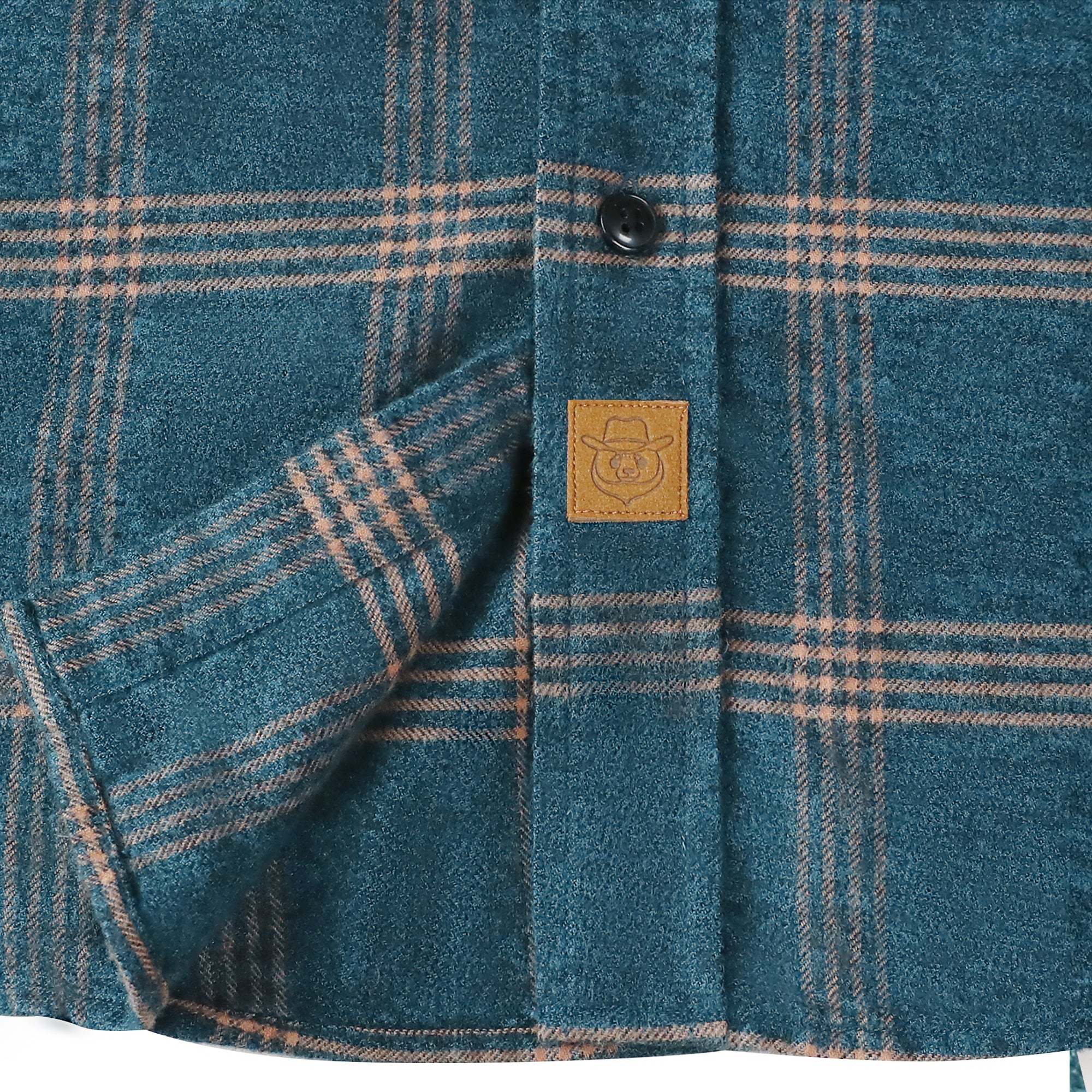 6oz Men's Plaid Flannel Long Sleeve Shirts #0339