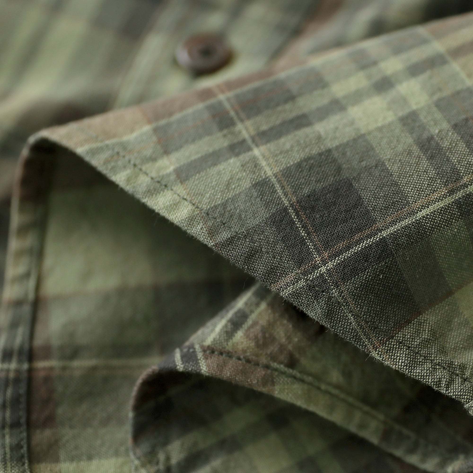 Dubinik? Men’s Short Sleeve Button-Down Shirt, Double Pockets, Casual Workwear Plaid#10173
