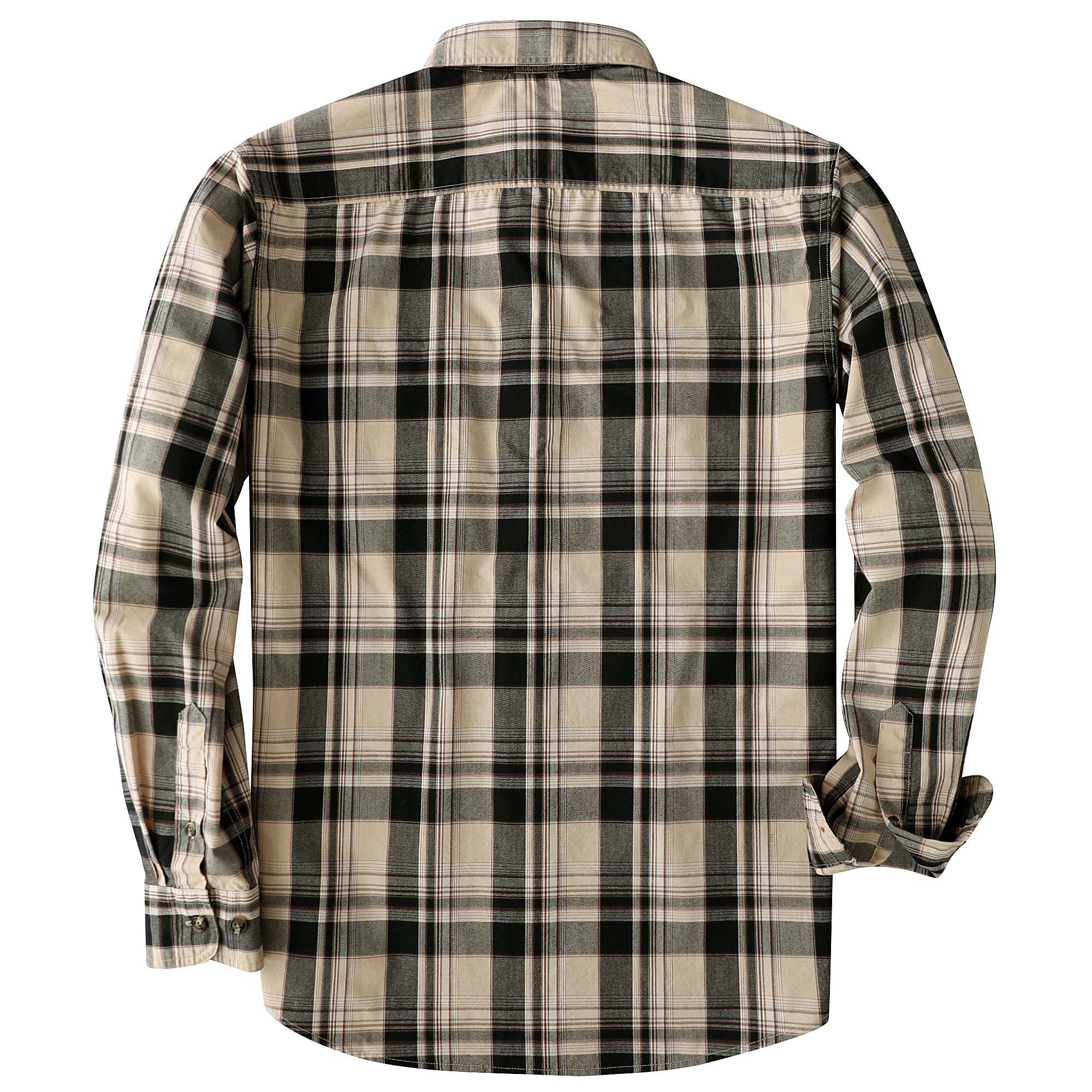 Dubinik? 4.1oz Mens Long Sleeve Button Down Shirts Casual Plaid Shirt with Practical Double Pockets Comfortable and Soft#0050004