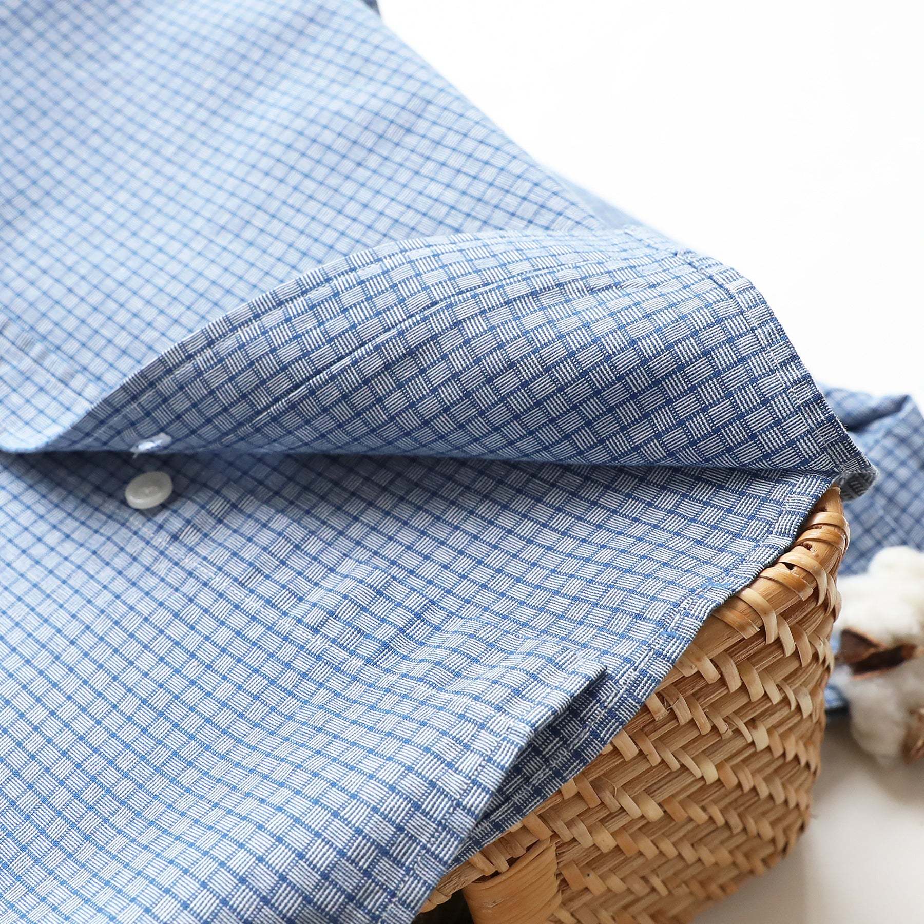 Men's casual short-sleeved cotton shirt #0027