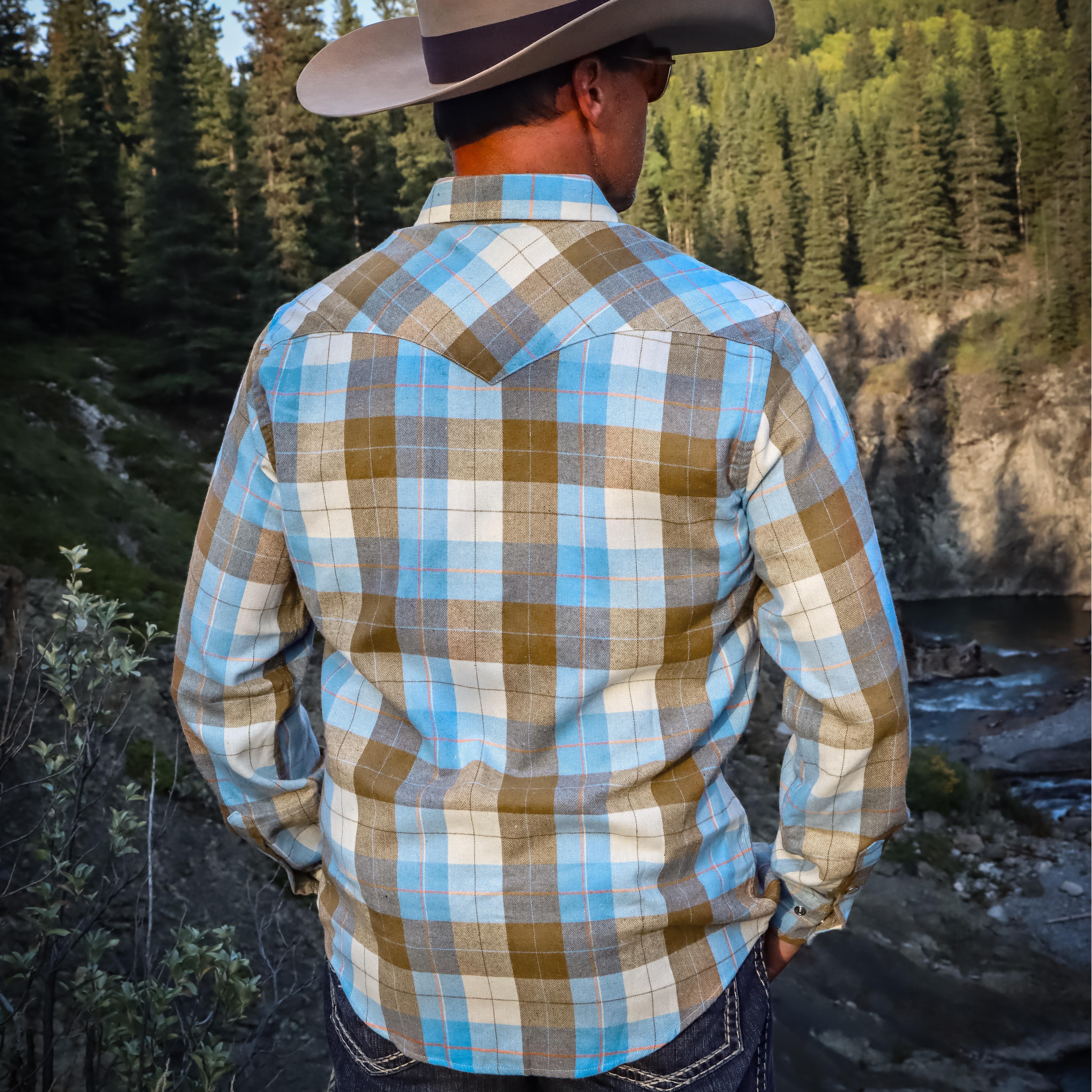 6oz Mens Flannel Long Sleeve Pearl Snap Buttons Western Cowboy Vintage Casual Shirts #2821 Tall size in stock now!