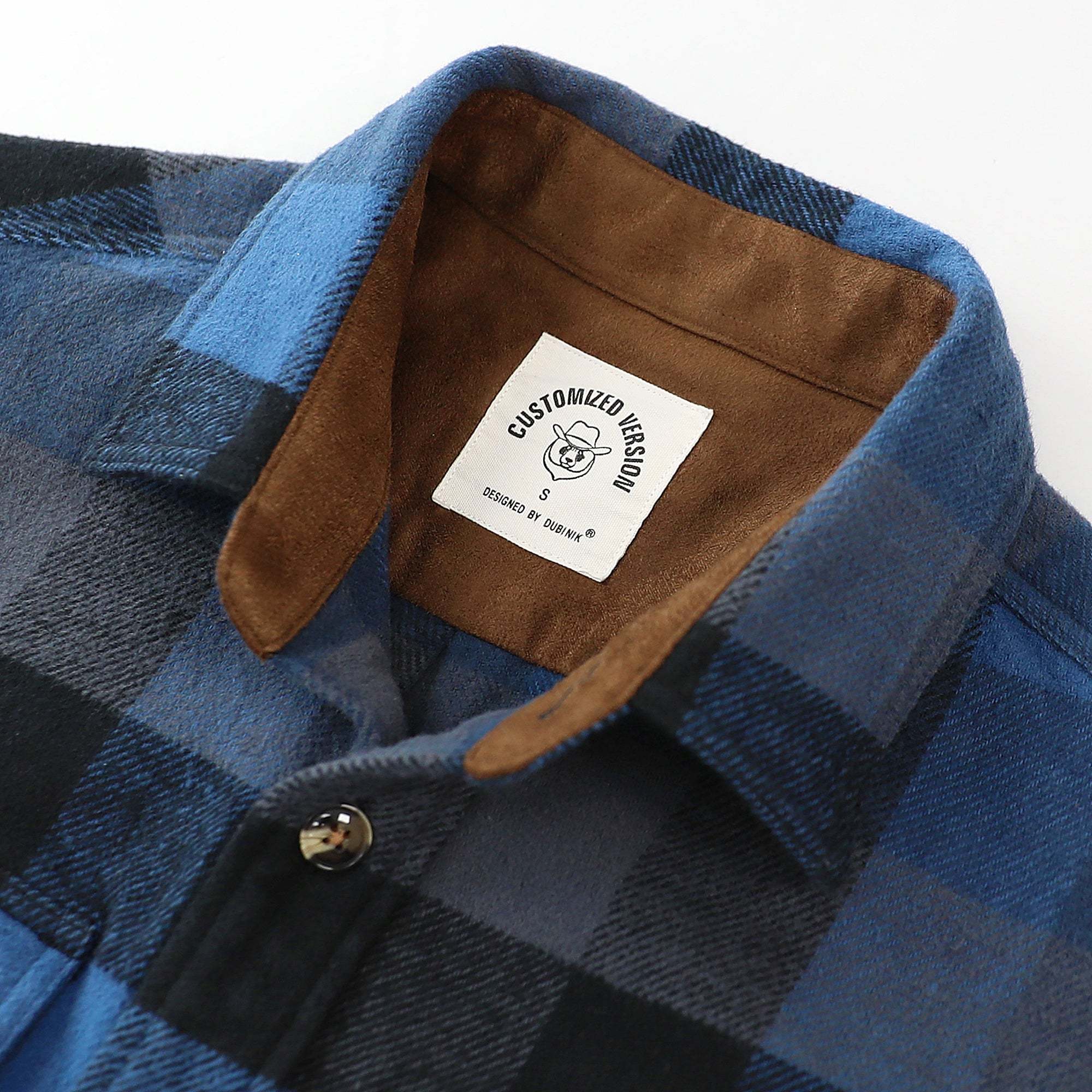 Dubinik? 10.8oz Ultra Heavyweight Mens Flannel Shirts Long Sleeve Casual Button Down Pocket Soft Warm Cotton Shirt#84010