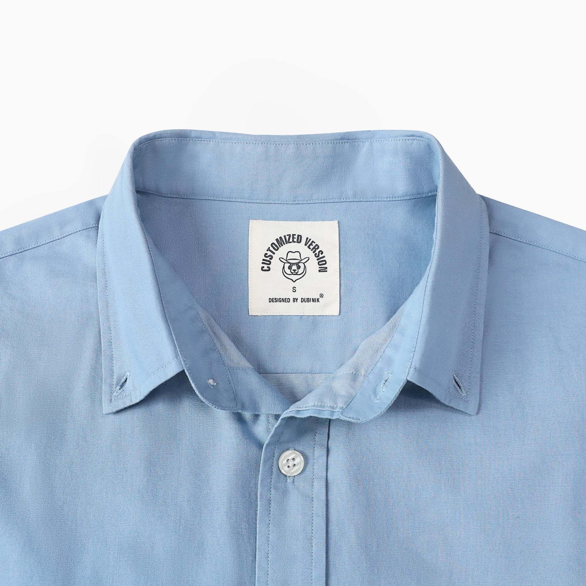 Dubinik? Light Blue Solid Mens Short Sleeve Button Down Shirts Summer Vintage Short Sleeve Button Down Men Lightweight Men's Casual Shirts#51035