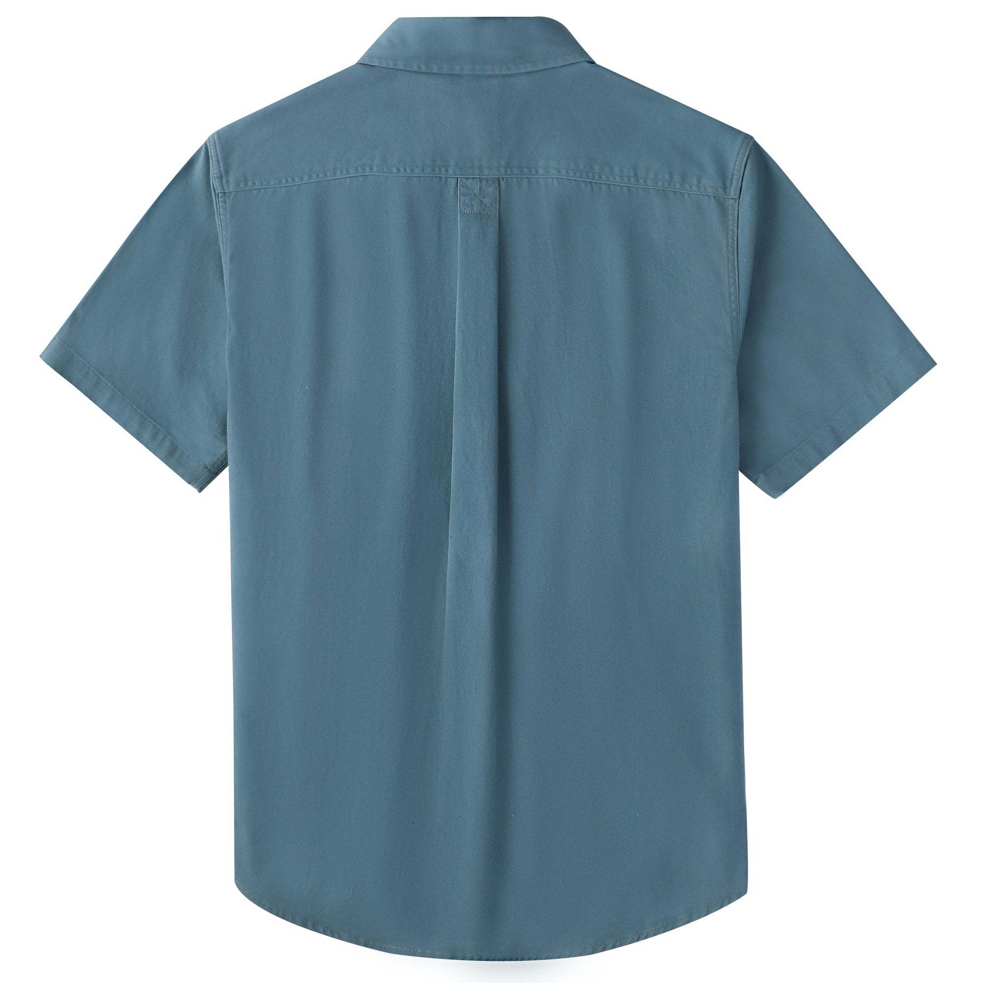 Dubinik? Men’s Short Sleeve Button Down Work Shirt – 2 Pocket Cotton Casual#10707