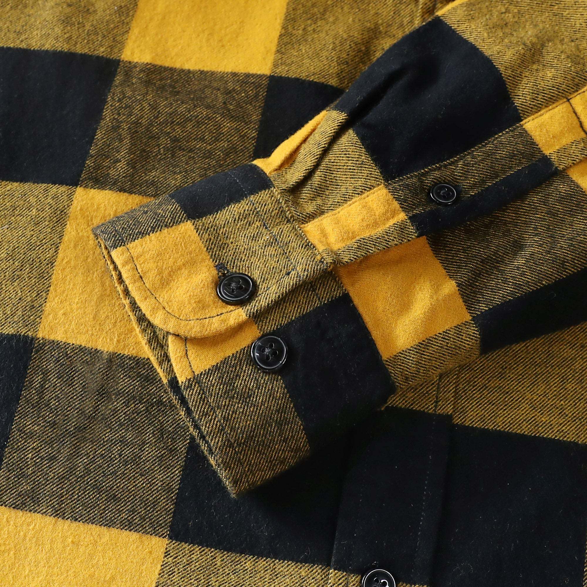 6oz Men's Plaid Flannel Long Sleeve Shirts #0360