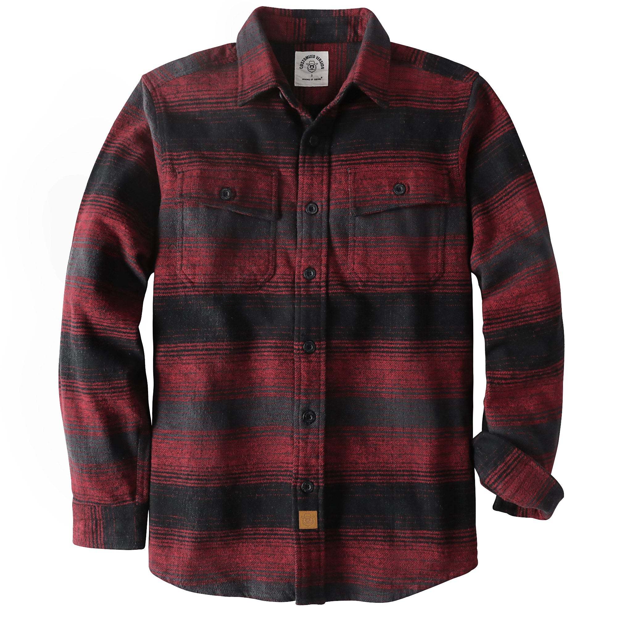 Dubinik? 10.8oz Ultra Heavyweight Flannel Shirt for Men Long Sleeve Mens Plaid Button Down Shirts for Men Vintage 100% Cotton#0081007