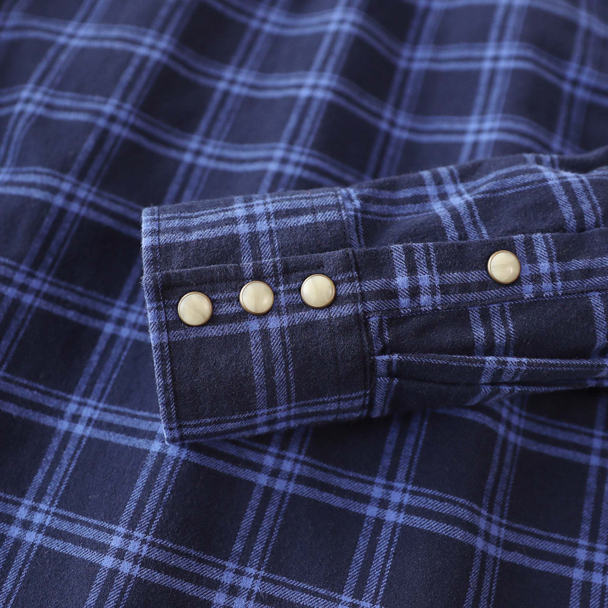 Dubinik? 6.3oz Flannel Shirt for Men Long Sleeve Casual Cozy Snap Button Western Plaid Shirts Soft Pure Cotton#37014