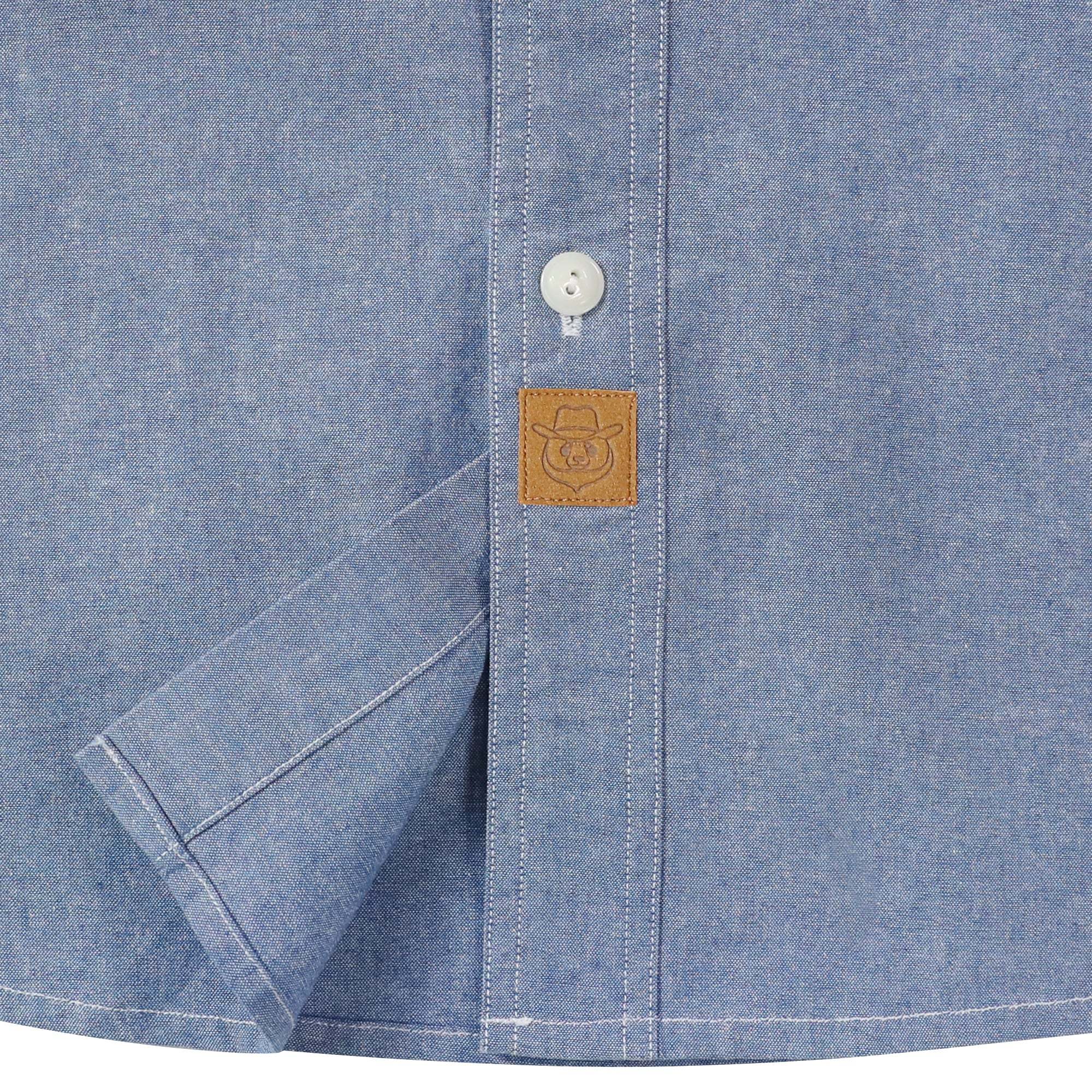 Dubinik? Light Blue Solid Mens Short Sleeve Button Down Casual Cotton Regular Fit Lightweight Pocket Chambray Mens Button Down Short Sleeve#0057009