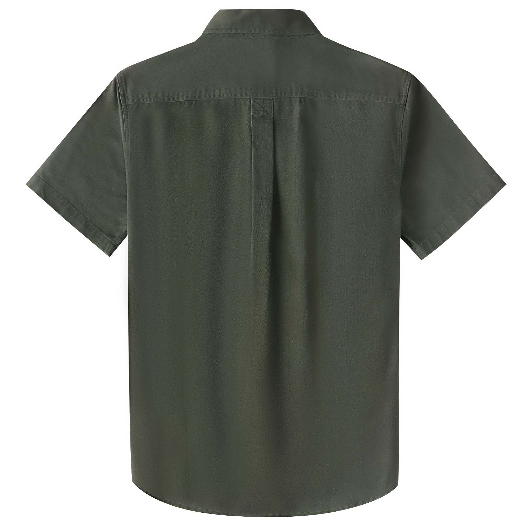 Dubinik? Men’s Short Sleeve Button Down Work Shirt – 2 Pocket Cotton Casual#10708